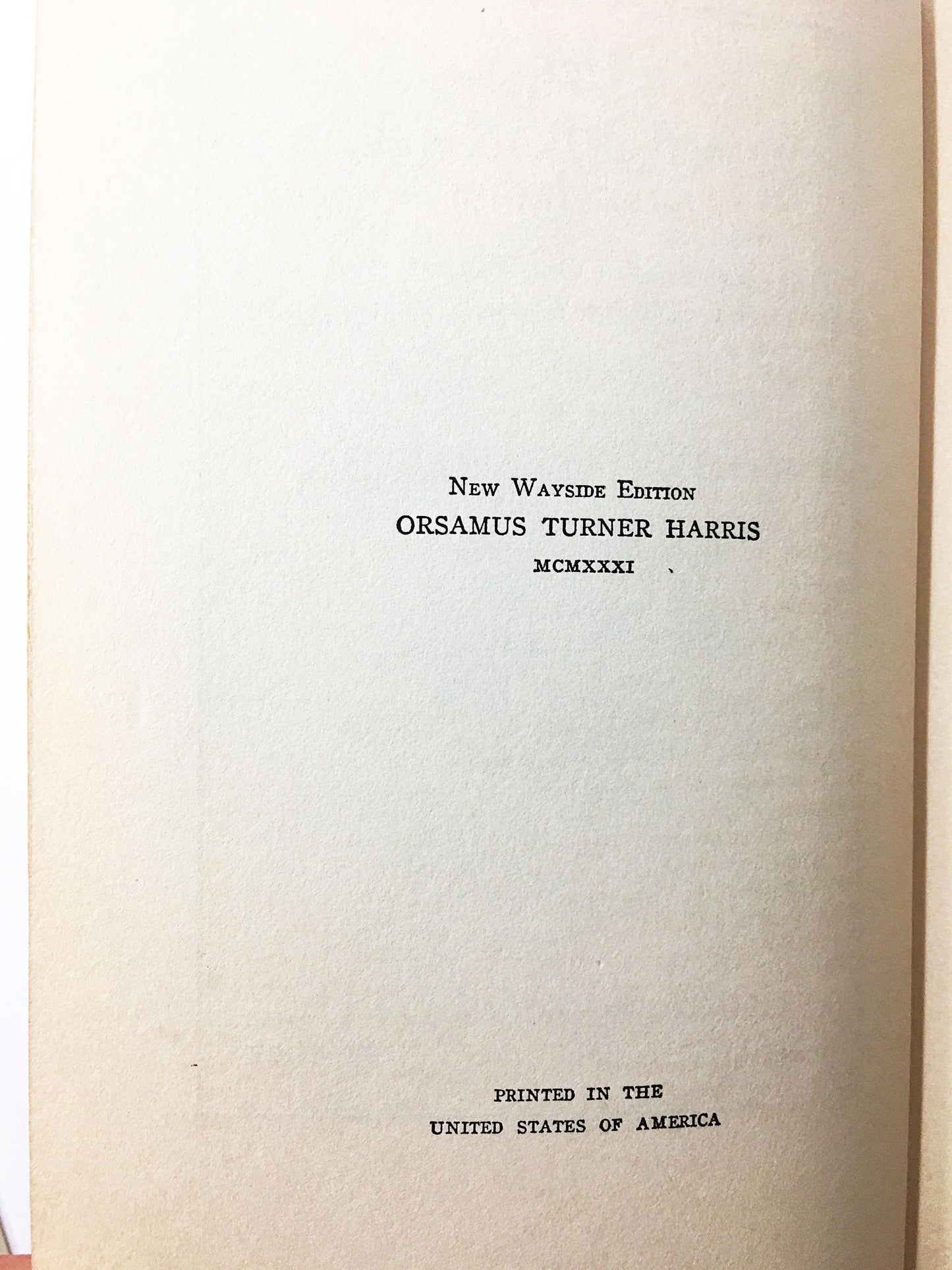 1931 vintage Nathaniel Hawthorne blue book Mosses From An Old Manse Great Stone Face Twice Told Tales