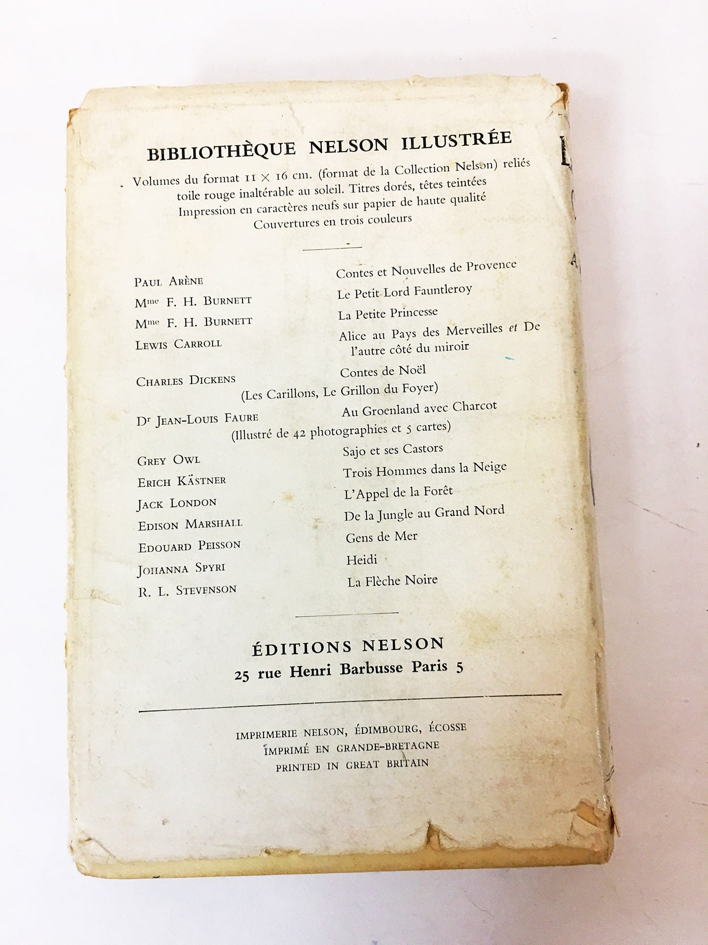 Le Petit Chose Vintage French book by Daudet Alphonse circa 1958. Autobiographical memoir Little Good-For-Nothing. White book decor. Gift