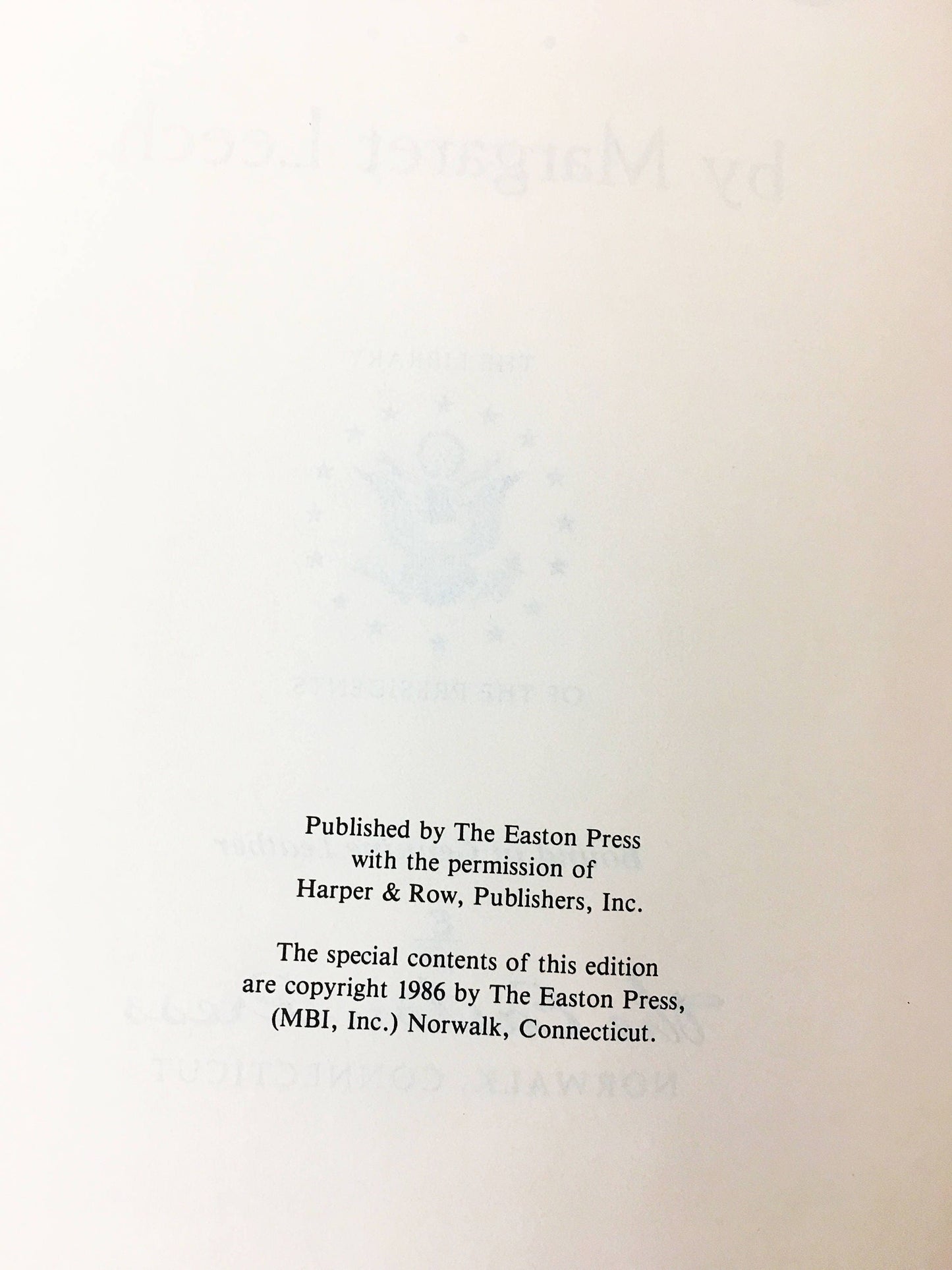 In The Days Of President McKinley Vintage leather bound Easton Press Book circa 1986 by Leech gift Manifest Destiny Alaska