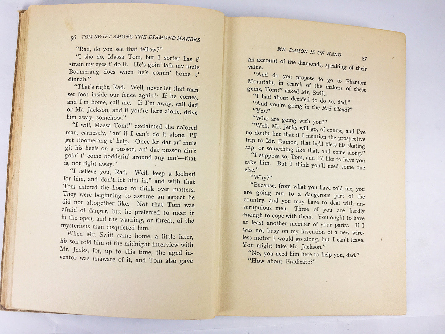 1941 Tom Swift Among the Diamond Makers, or, The Secret of Phantom Mountain (Series Book 7). Vintage book by Appleton. Grosset & Dunlap