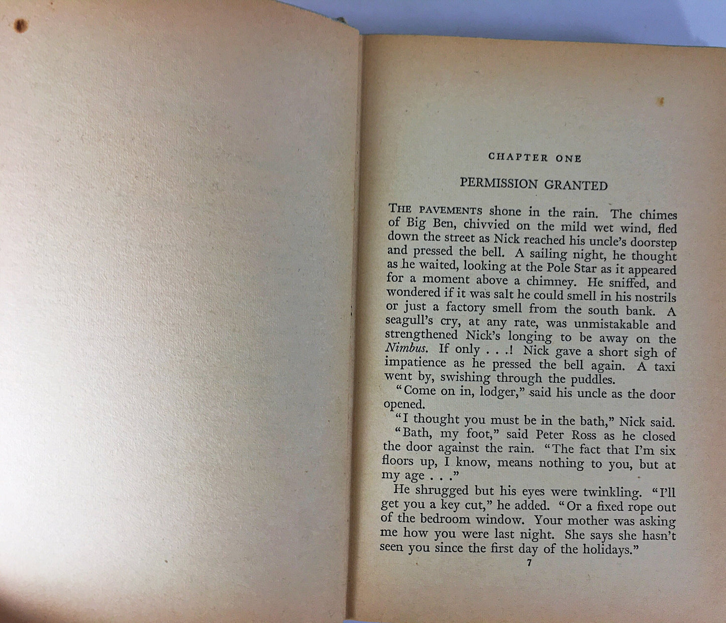 North to Adventure. FIRST EDITION vintage Collins Seagull book circa 1970. KM Peyton. Military Army book. Red home decor staging prop.