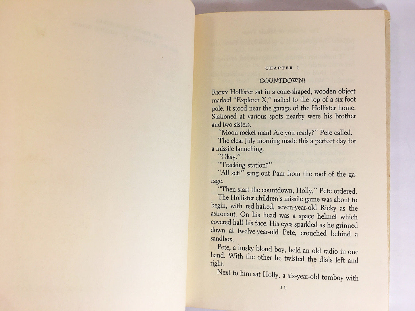 1961 Happy Hollisters and the Mystery at Missile Town. Vintage book by Jerry West with dust jacket. Cloth Bound Mystery Stories
