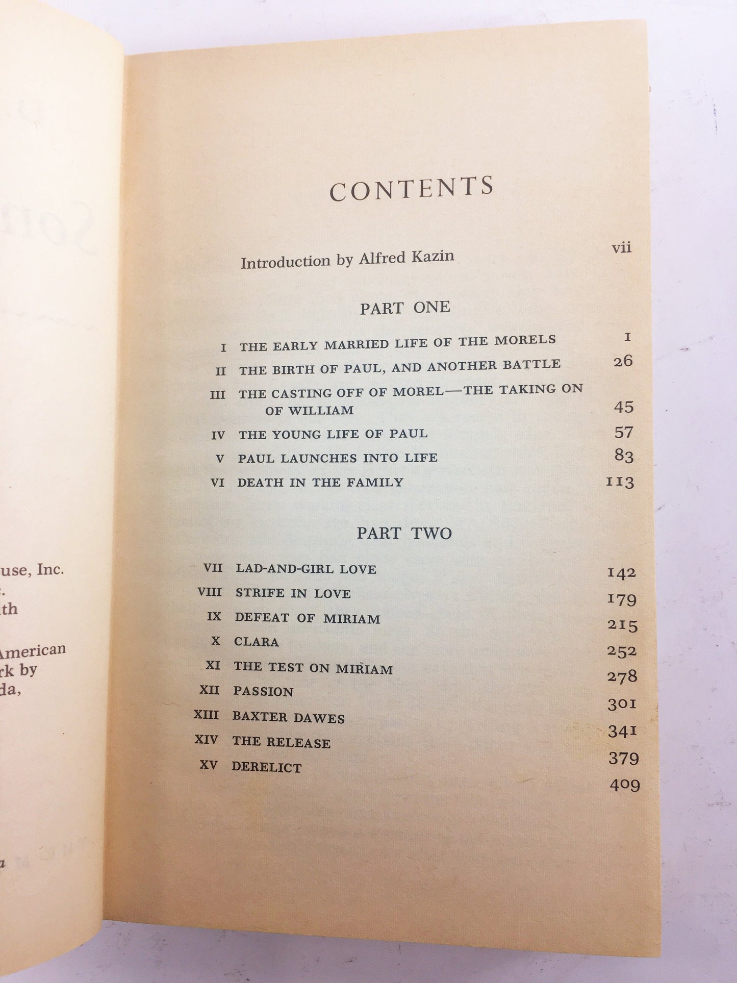 Sons and Lovers by DH Lawrence. Vintage Modern Library Book circa 1962. Oedipus complex Freudian allegory. Listed in top 10 books!