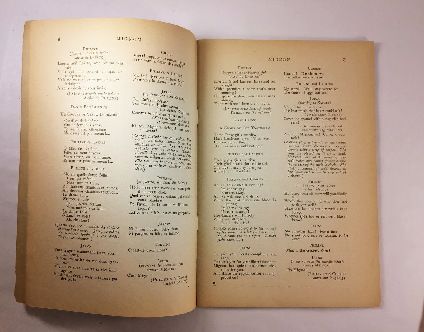 1910 Metropolitan Grand Opera House New York City, NY OFFICIAL libretto program booklets Marouf Aida Man Without a Country Mignon