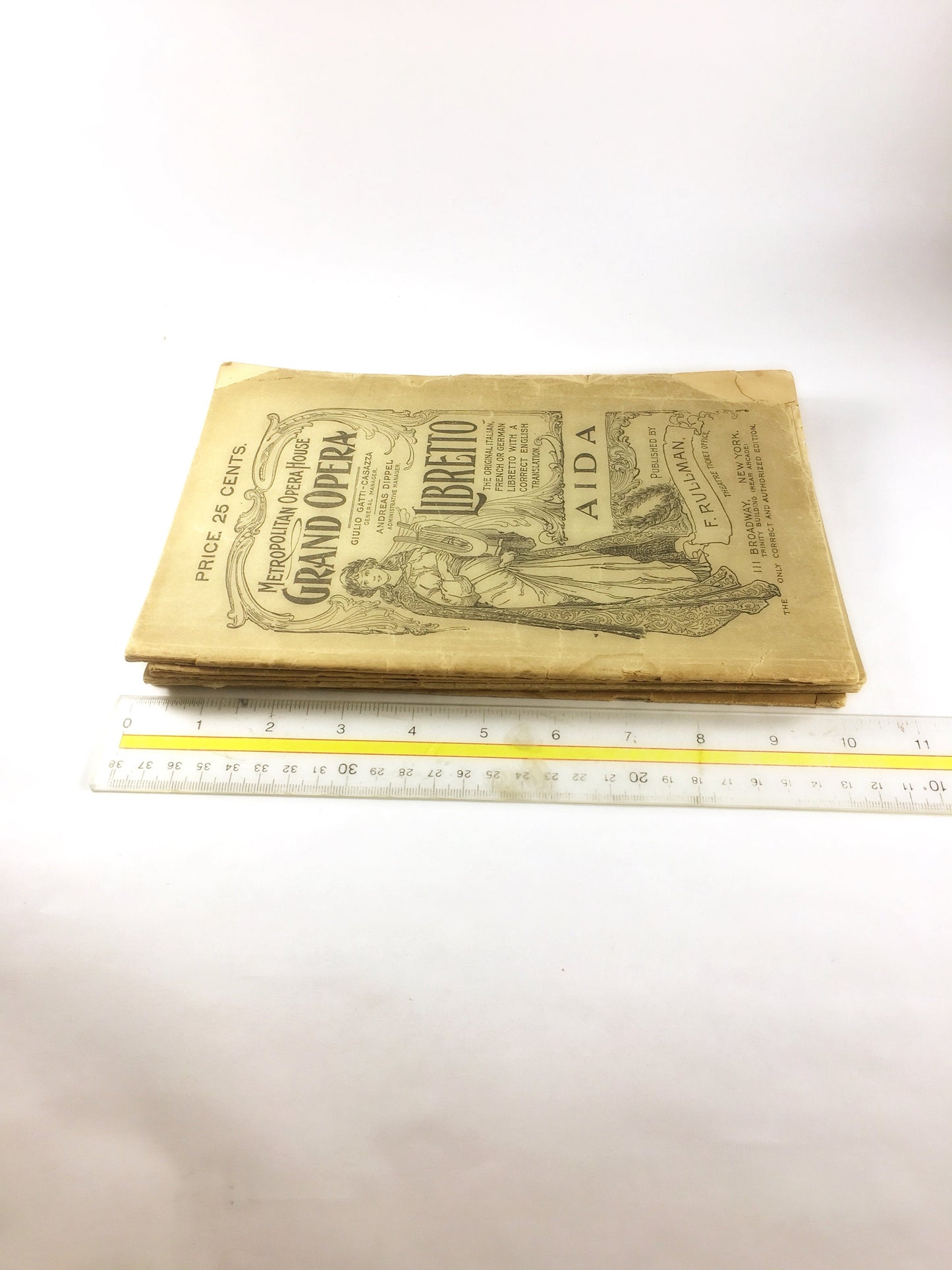 1910 Metropolitan Grand Opera House New York City, NY OFFICIAL libretto program booklets Marouf Aida Man Without a Country Mignon