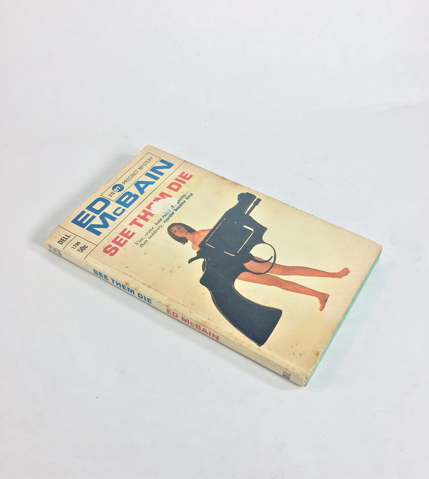 See Them Die by Ed McBain. Vintage paperback circa 1969. FIRST PRINTING. Salvatore Albert Lombino Crime Fiction