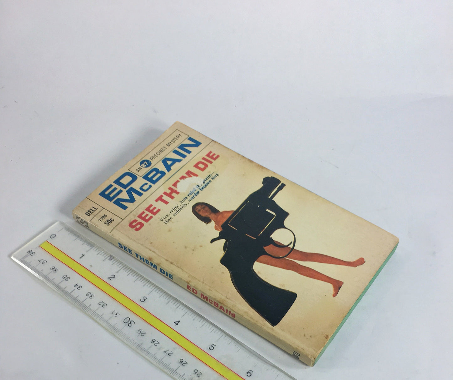 See Them Die by Ed McBain. Vintage paperback circa 1969. FIRST PRINTING. Salvatore Albert Lombino Crime Fiction