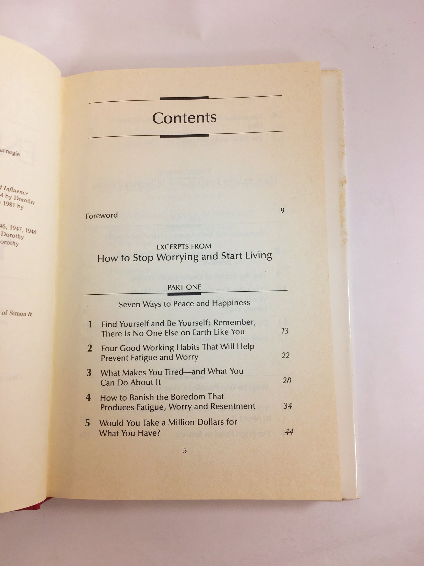 Dale Carnegie How to Enjoy your Life & your Job FIRST EDITION vintage book Yellow home office book decor. Mindfulness Improvement self care