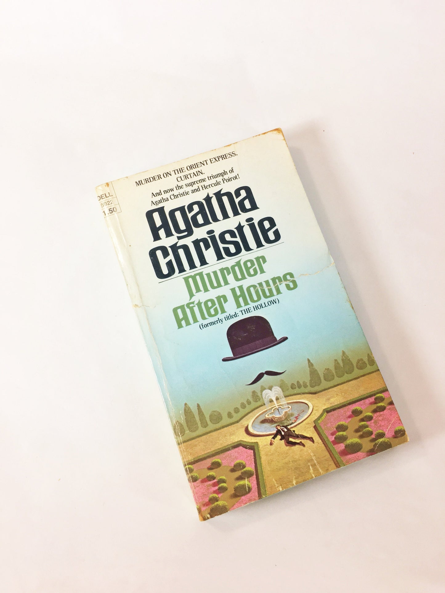 Agatha Christie vintage EARLY and FIRST printing paperback books. Murder mystery crime fiction circa 1960s 1970s. Bookshelf home decor gift
