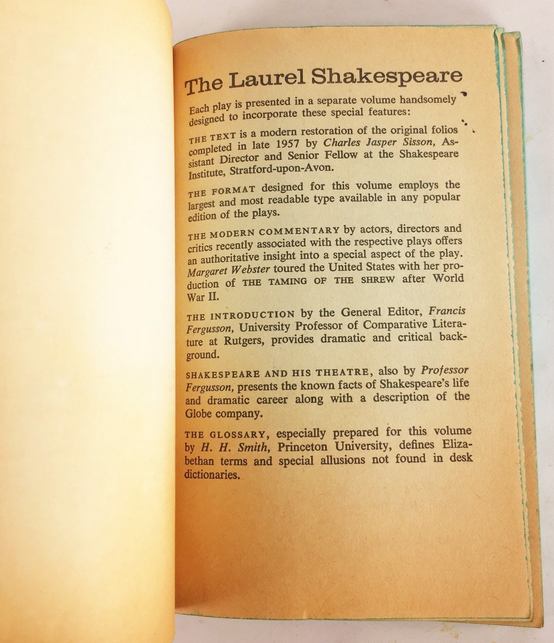 Taming of the Shrew by William Shakespeare. Vintage Dell paperback book circa 1962. Laurel home decor gift. Christmas Chanukah