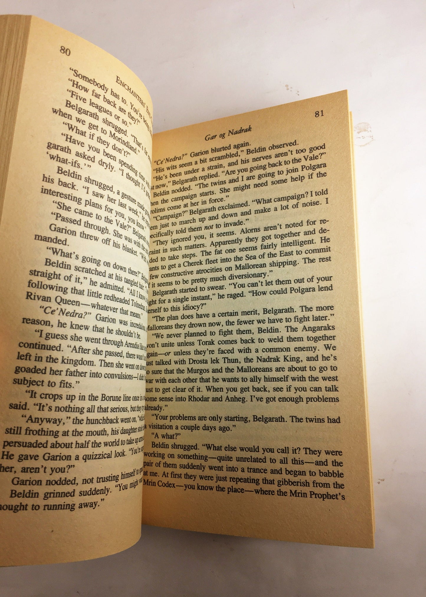 David Eddings Enchanters' End Game. Book five of the Belgariad. Vintage paperback book circa 1989. Scifi fantasy gift.