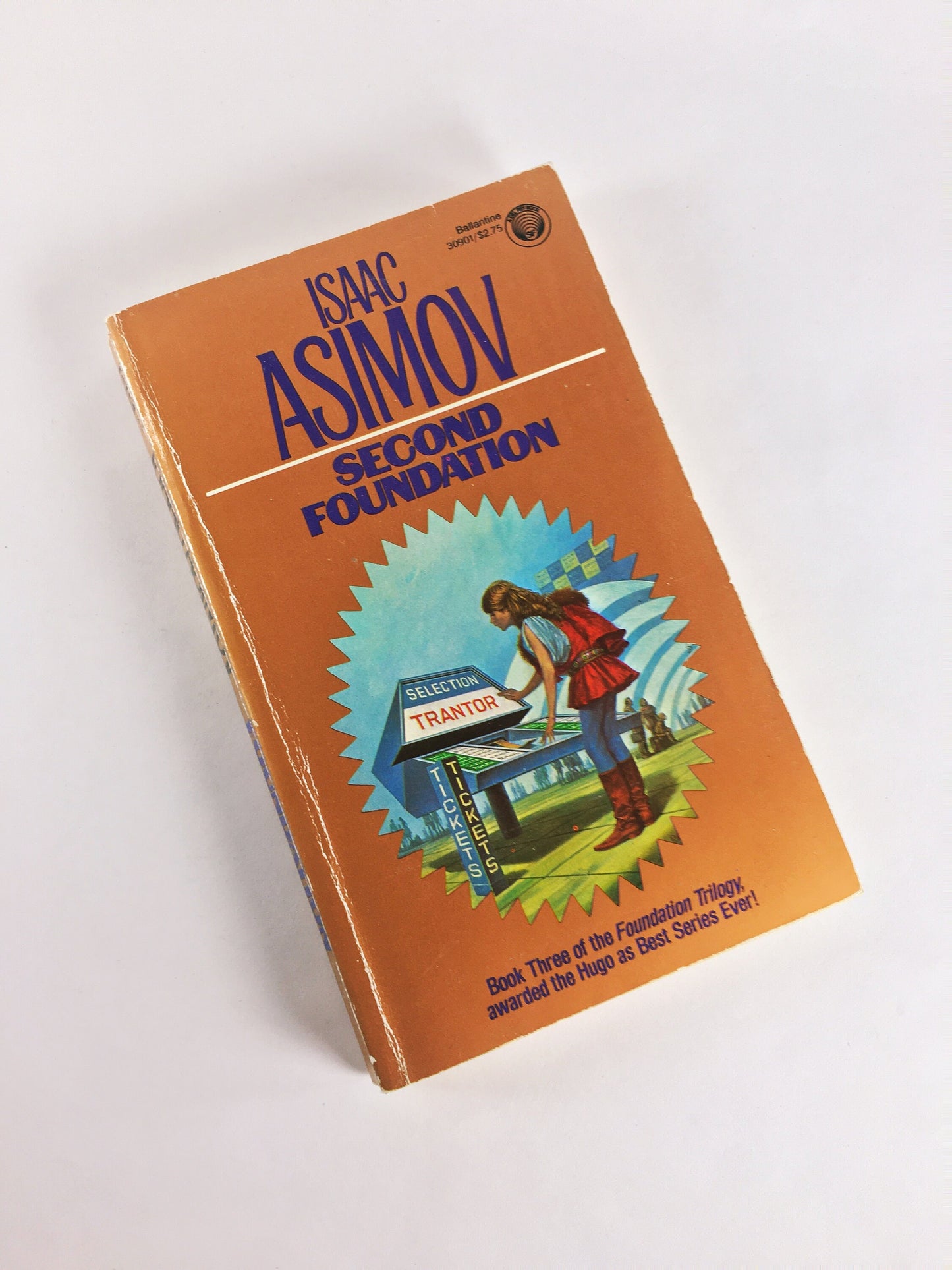 1960 - 1980s Isaac Asimov vintage paperback book Foundatiom, Relativity of Wrong, Winds of Change, Sin of Origin, Universe Second Foundation