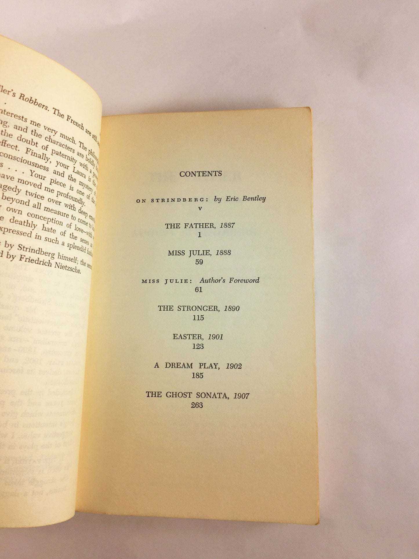 Six Plays of Strindberg Vintage Doubleday Anchor paperback book circa 1955. Father, Miss Julie, Stronger, Easter, Dream Play, Ghost Sonata