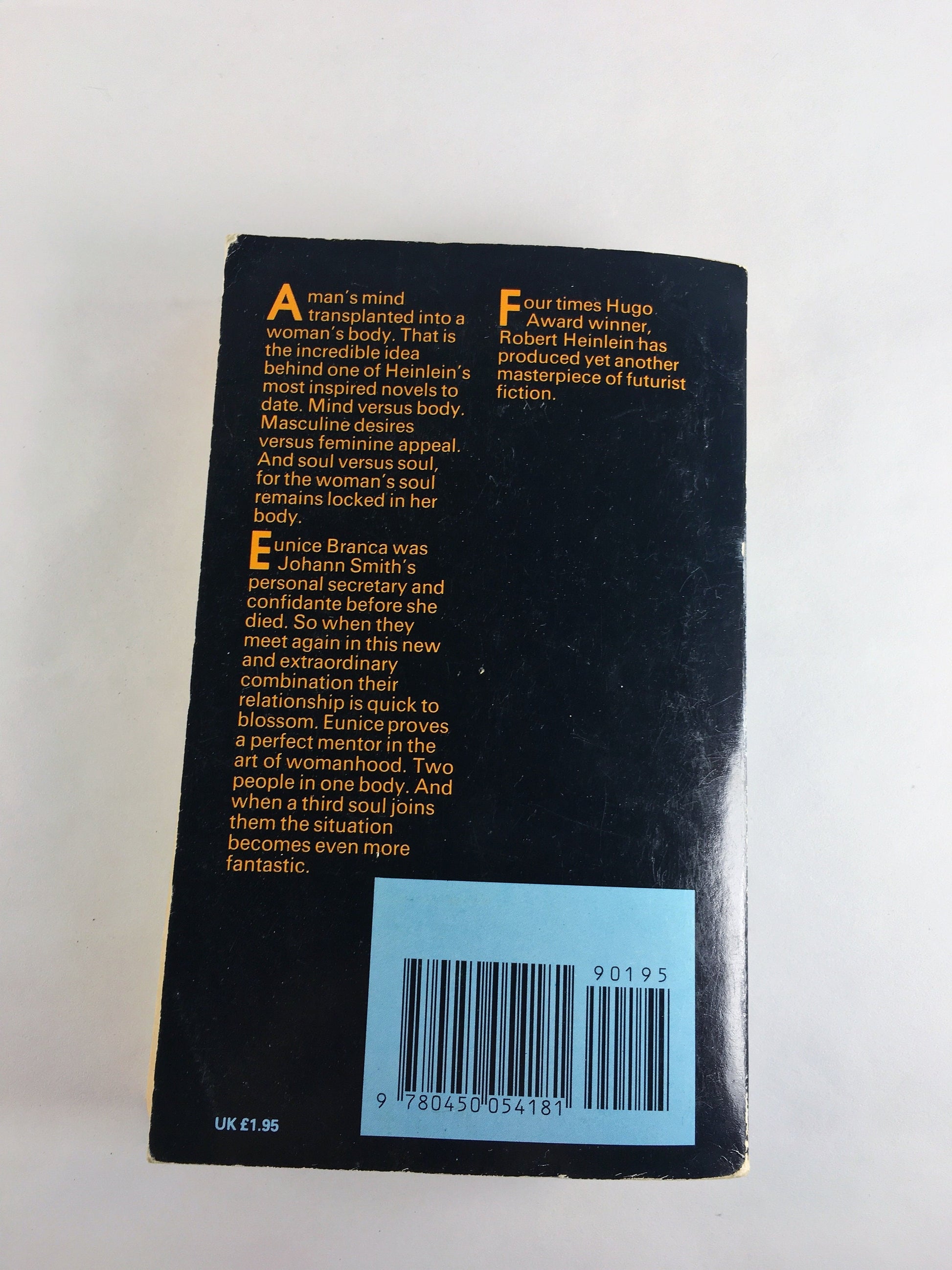 1982 I Will Fear No Evil by Robert Heinlein Man's mind transplanted into woman's body Vintage paperback book Masculine vs feminine trans