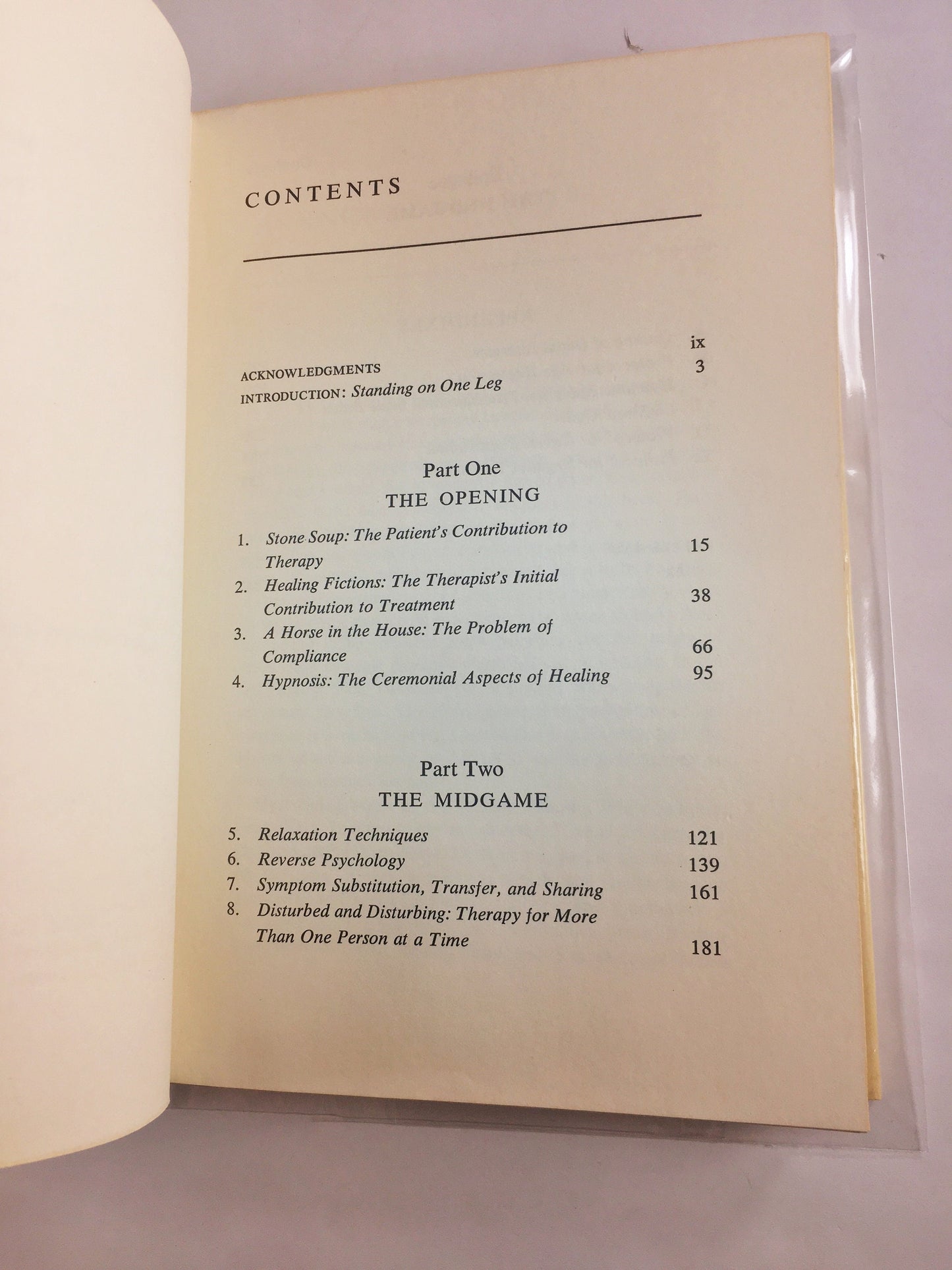 Strategic Psychotherapy by Richard Rabkin FIRST EDITION Vintage book circa 1977. Beige white home office bookshelf decor