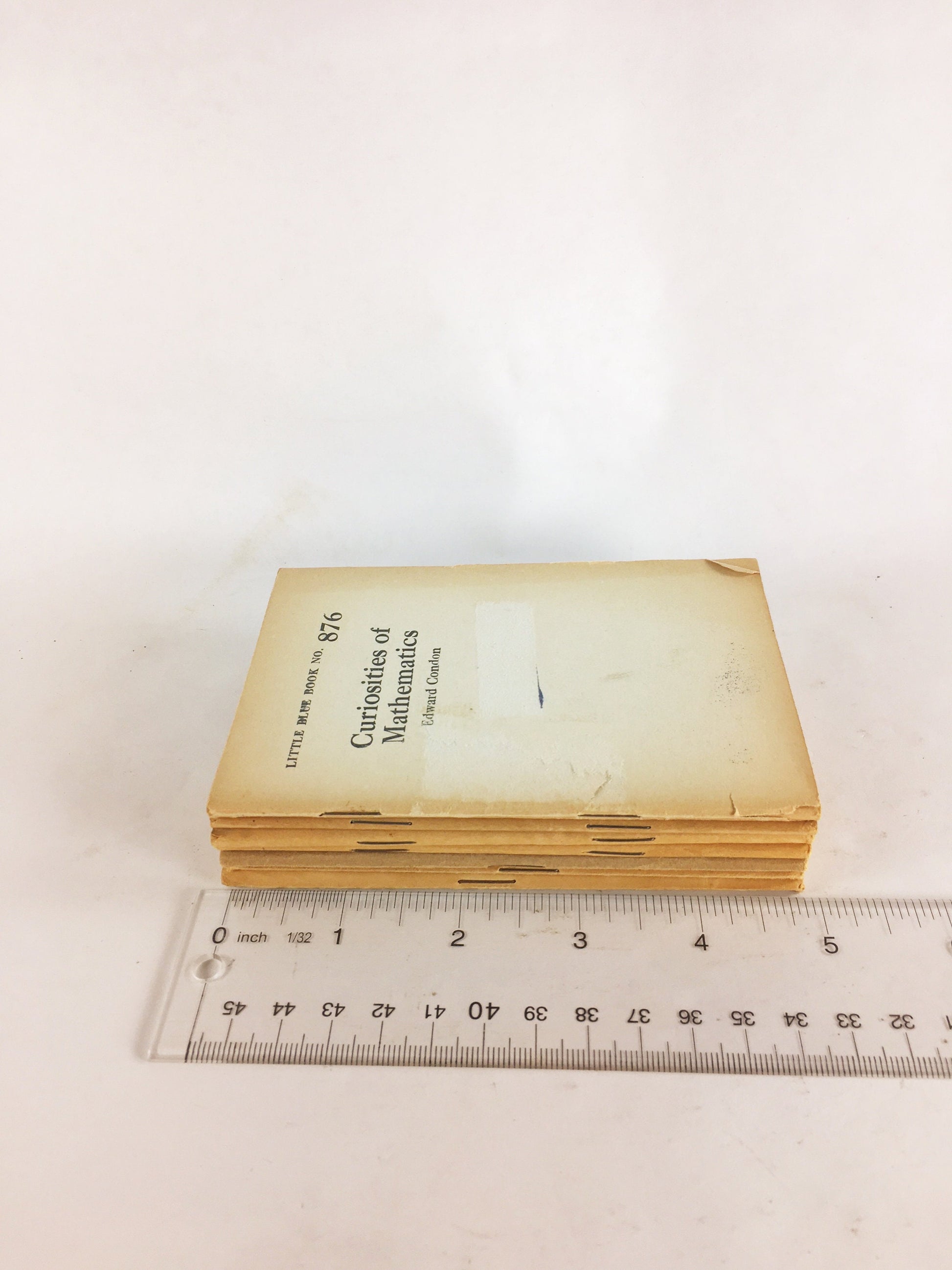 1923 Little Blue Books Haldeman-Julius Publishing Company booklets Mathematics Curiosities Greek Physics Useful Tables Calculator Chemistry