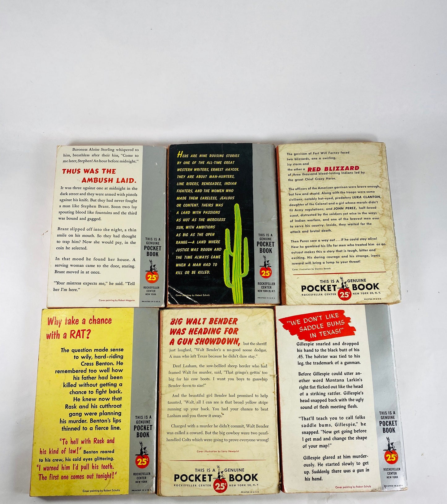 1950s Pocket Vintage Western paperback books cowboy stories of pistols and justice. Lust Adult Americana Texas pulp fiction. Mustang Mesa