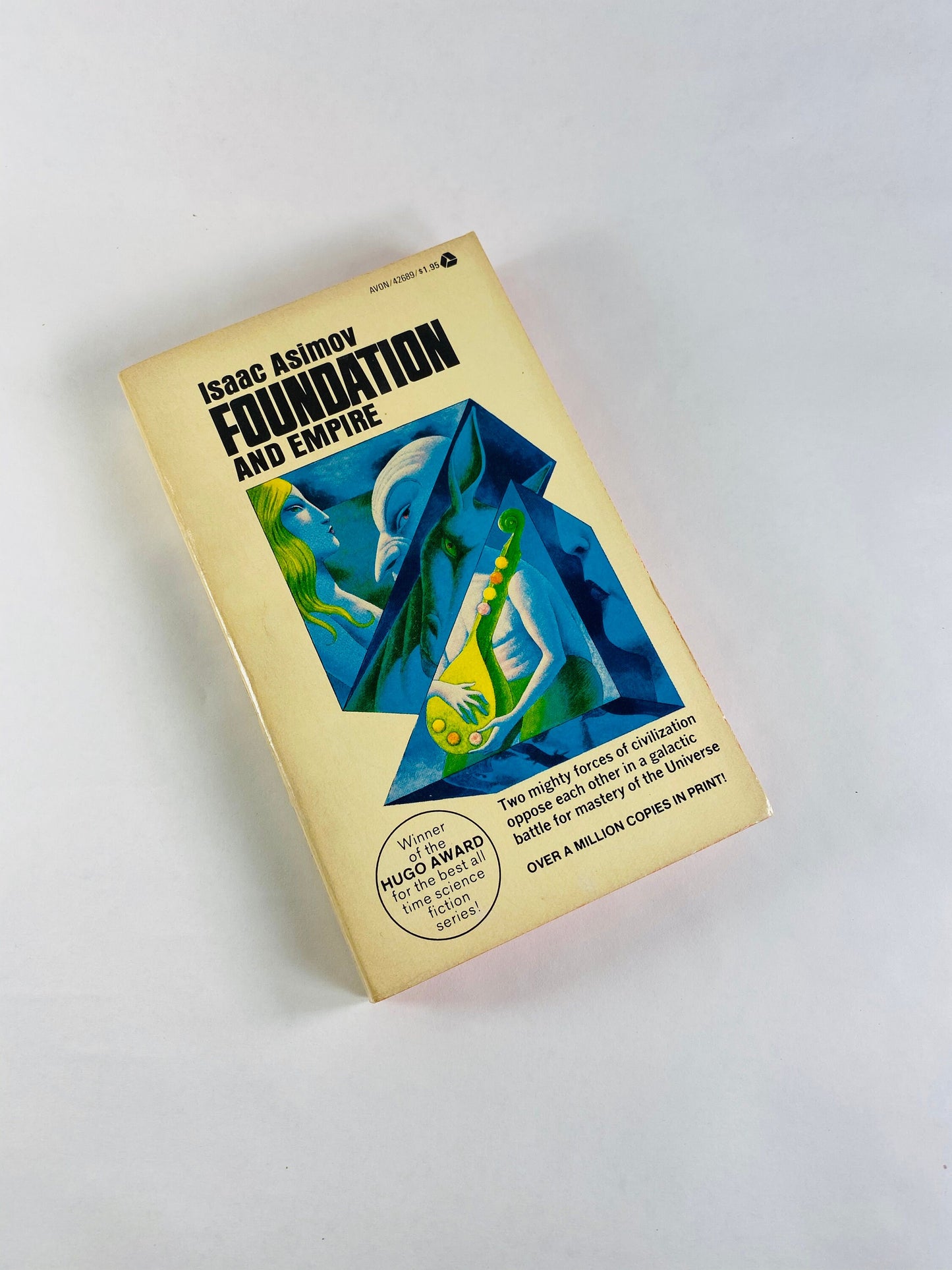 1960 - 1980s Isaac Asimov vintage paperback book Foundatiom, Relativity of Wrong, Winds of Change, Sin of Origin, Universe Second Foundation