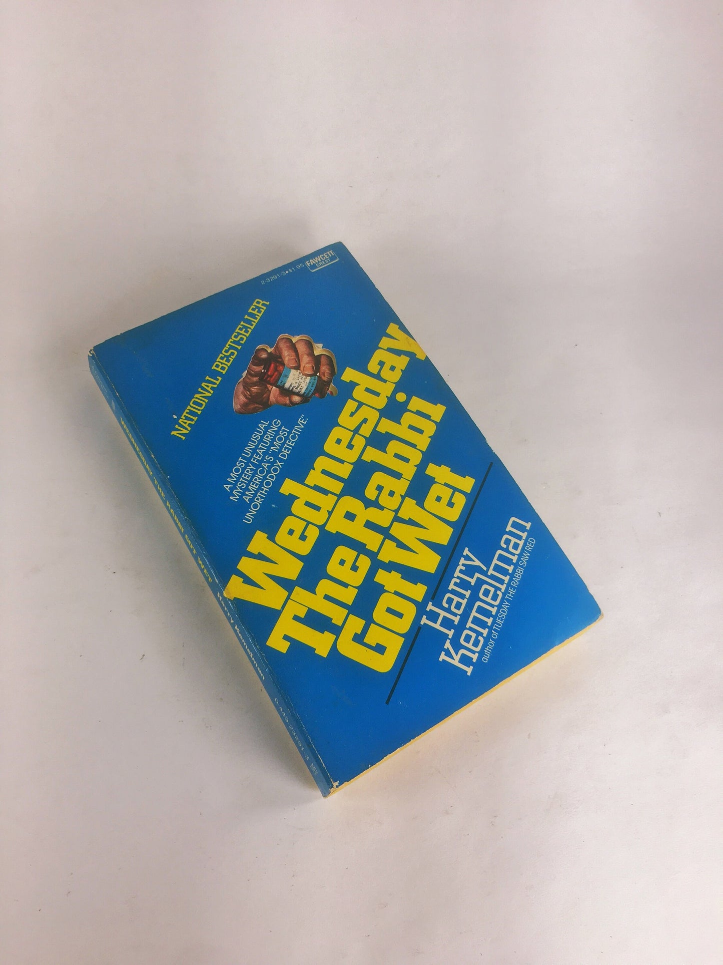 Wednesday the Rabbi Got Wet by Harry Kemelman Vintage paperback Rabbi Small Mystery book circa 1976. Lively dialogue, dry wit