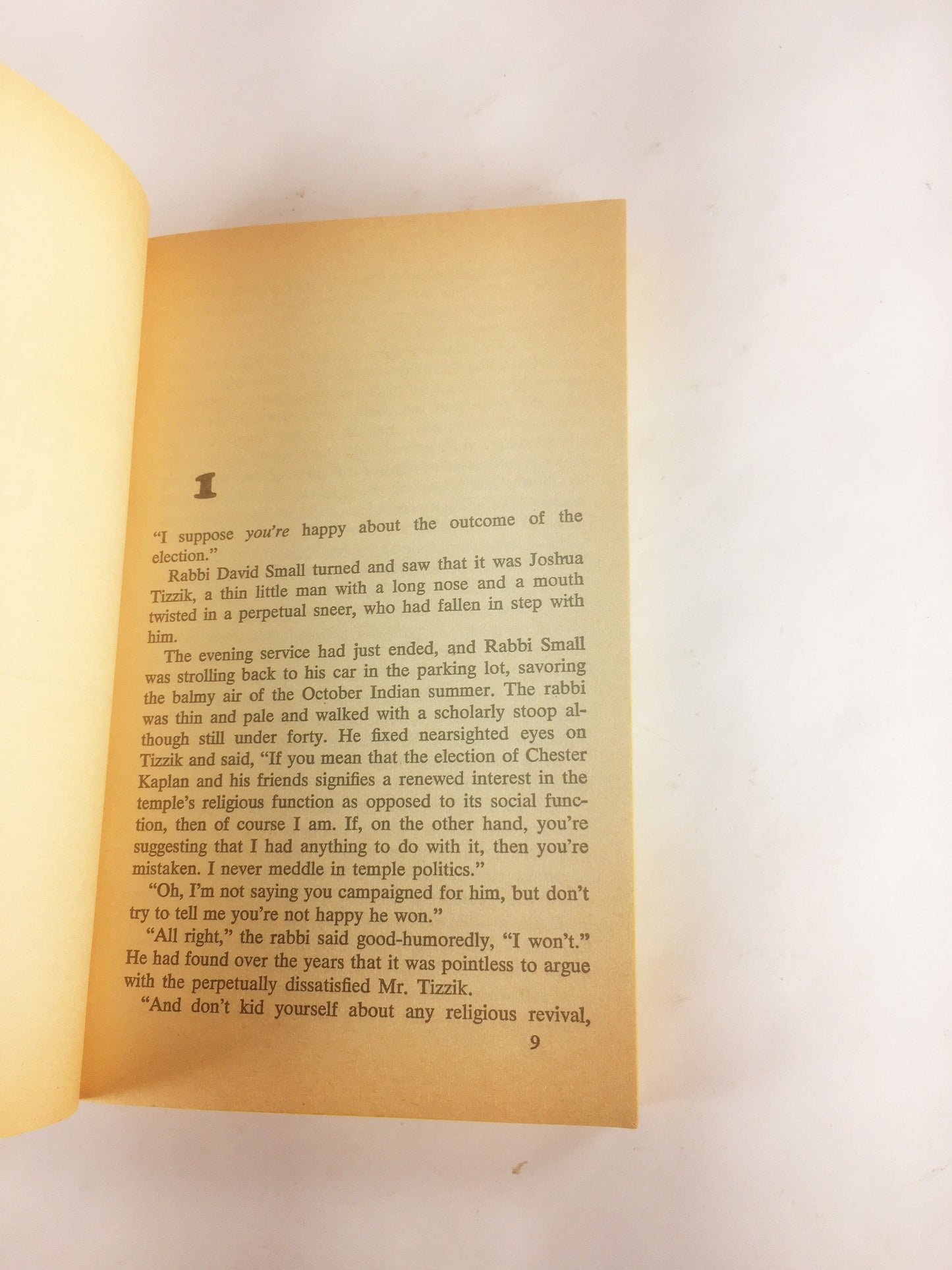 Wednesday the Rabbi Got Wet by Harry Kemelman Vintage paperback Rabbi Small Mystery book circa 1976. Lively dialogue, dry wit