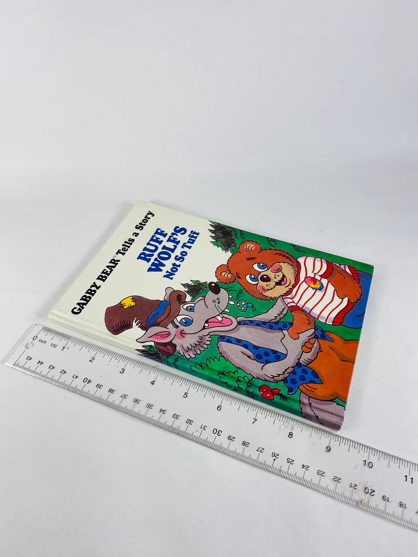Gabby Bear Tells a Story. Ruff Wolff's Not So Tough by Glen Olson & Rod Baker circa 1979. First Edition! Book lover gift. Children's story