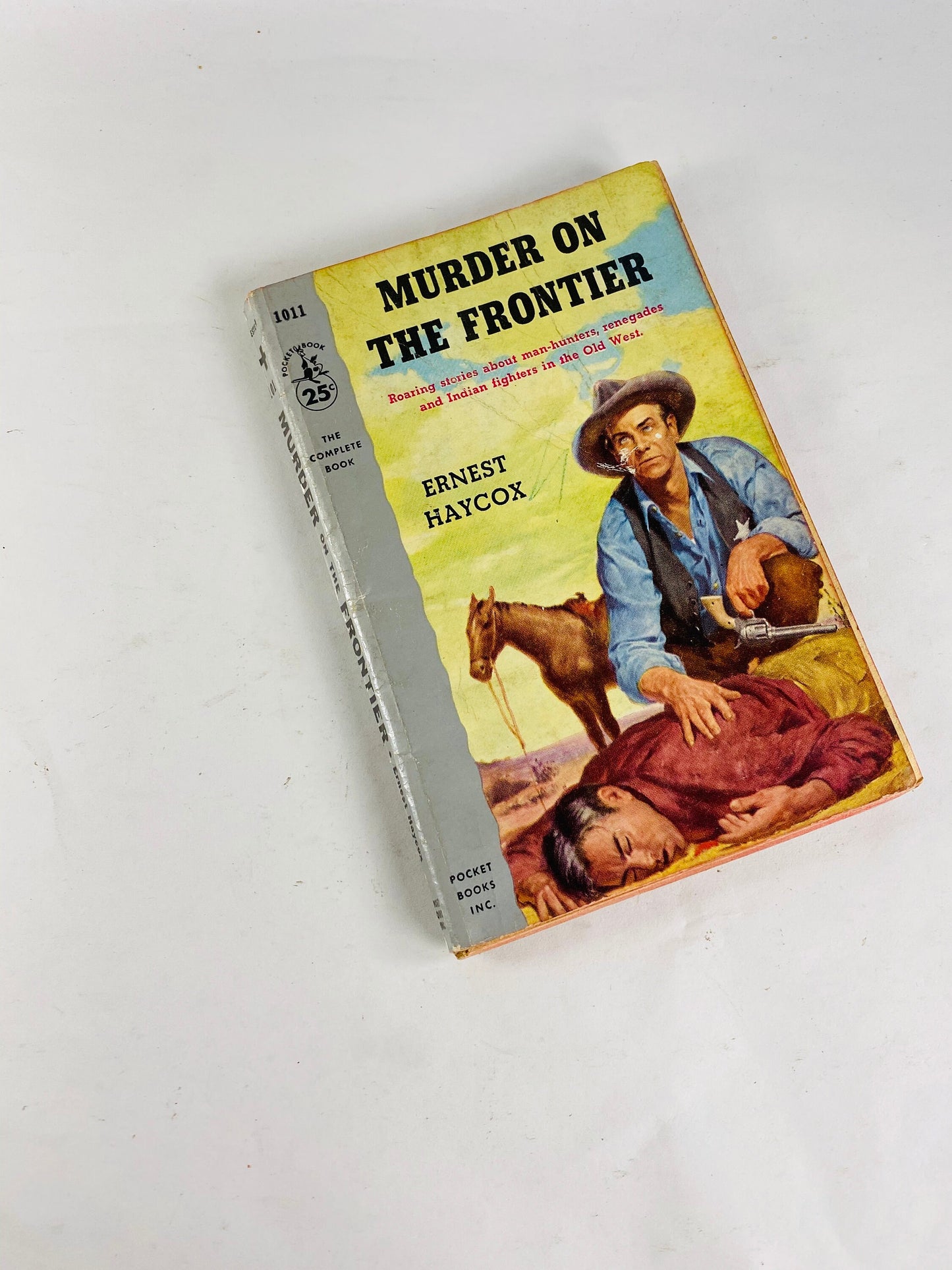 1950s Pocket Vintage Western paperback books cowboy stories of pistols and justice. Lust Adult Americana Texas pulp fiction. Mustang Mesa
