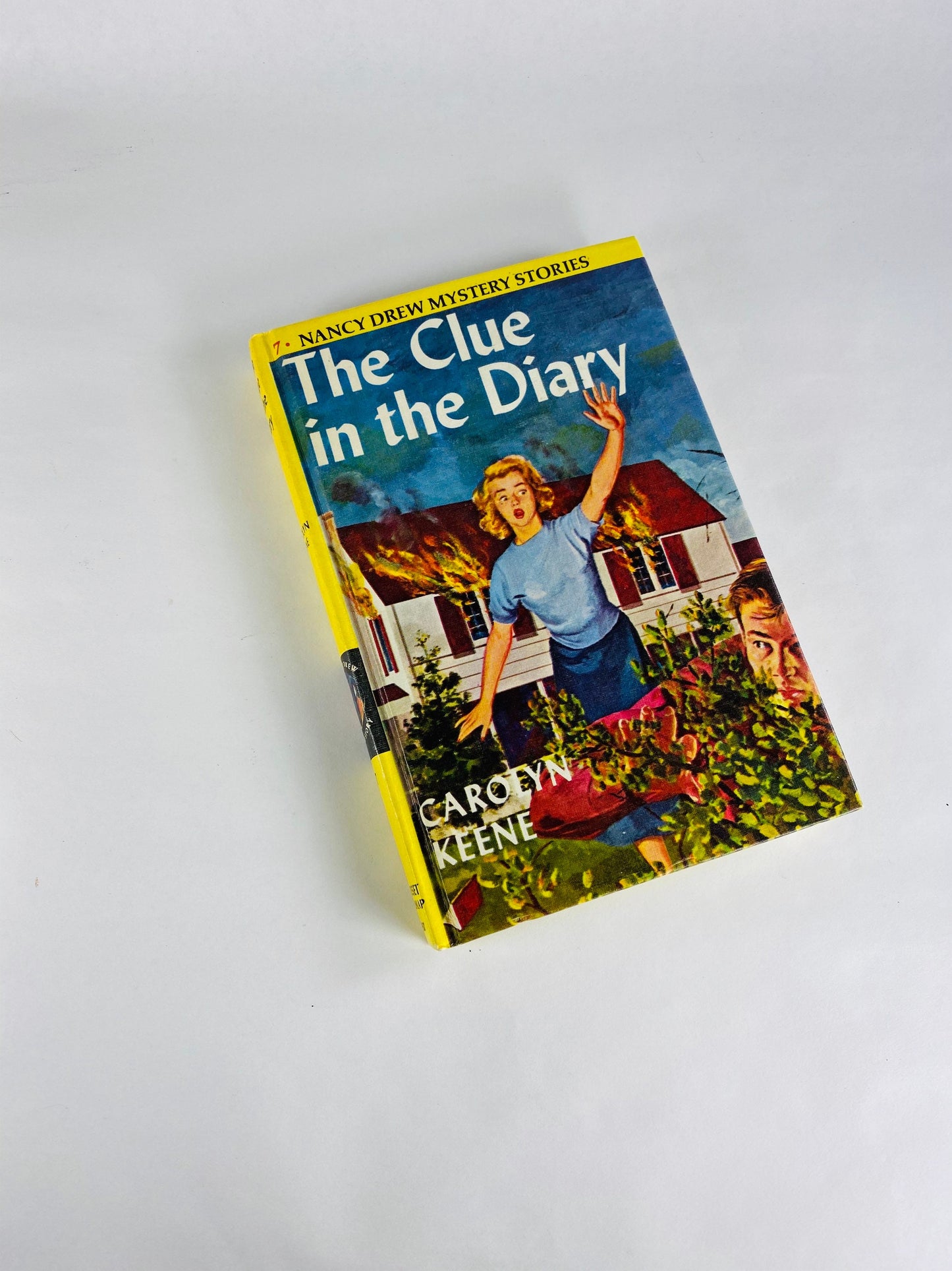 1970 Nancy Drew Mystery Carolyn Keene Vintage books with b&w endpapers. Forgotten City Red Gate Farm Clue Diary Hidden Staircase 99 Larkspur