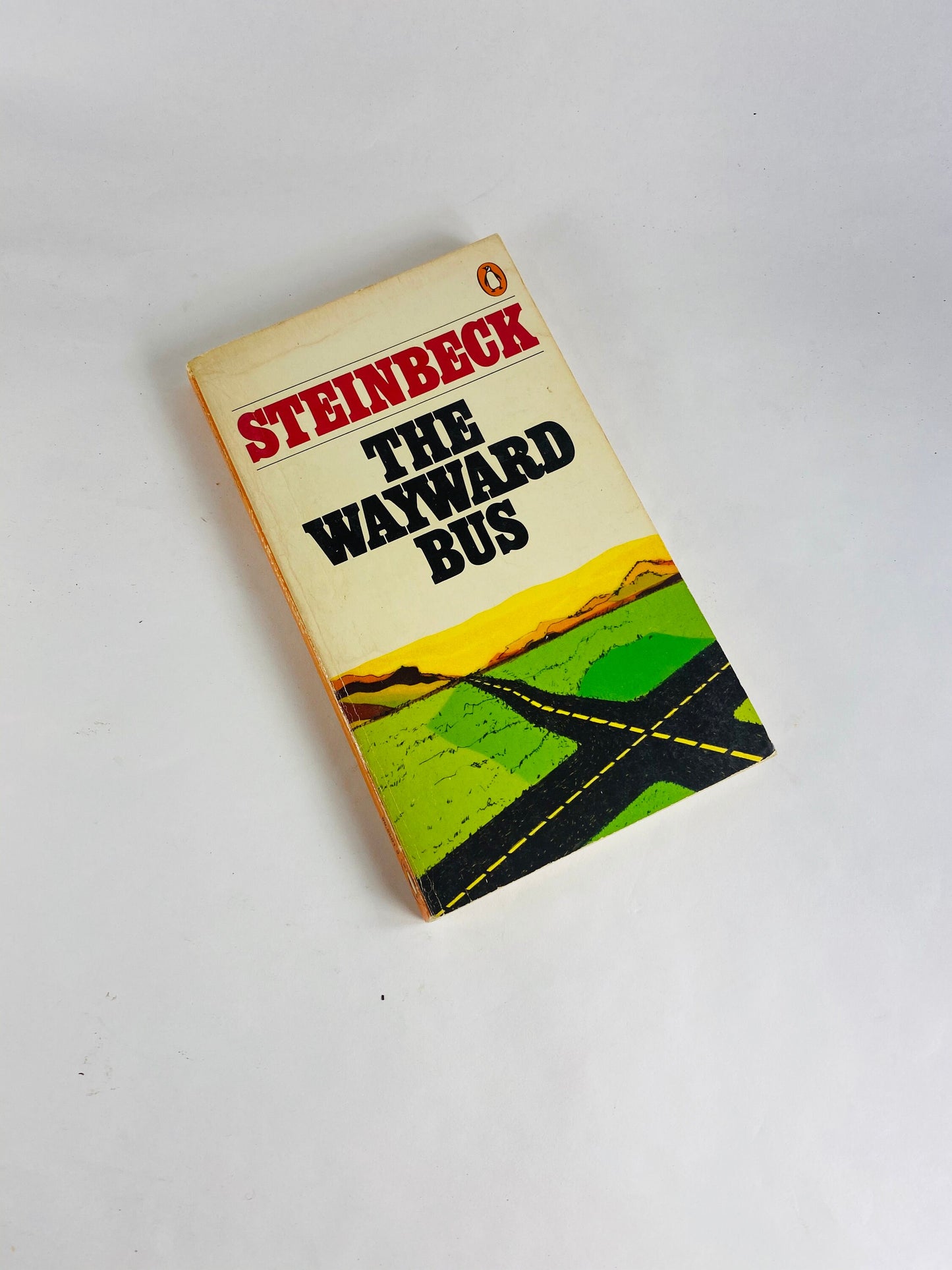 John Steinbeck Travels with Charley, The Pearl, Of Mice & Men, Wayard Bus. Vintage paperback book Penguin Bantam
