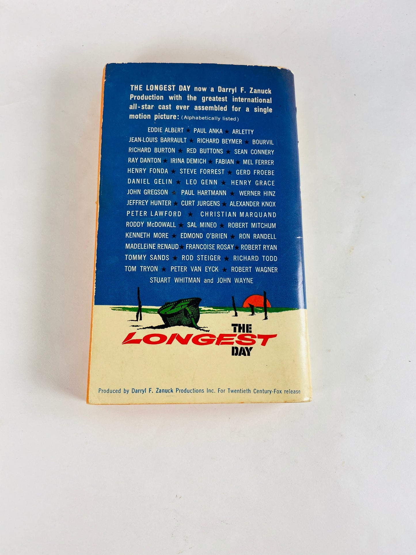 1962 Cornelius Ryan Longest Day vintage paperback D-Day invasion of Normandy, Operation Deadstick, gliderborne Pegasus Horsa World War II