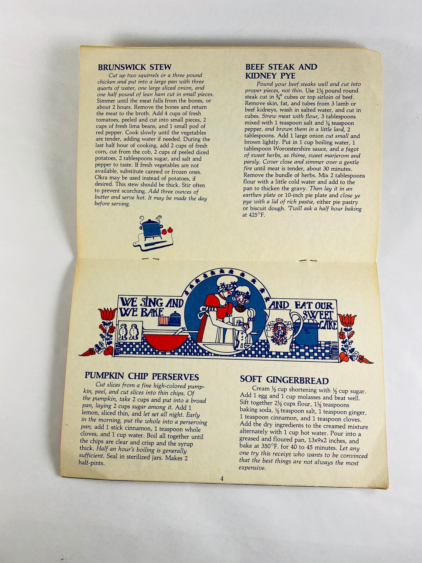 Young Republic Family Recipe Book by Marilyn Kluger of San Antonio Texas. Elder Flower Wine, Pease Porridge, Syllabub Under the Cow