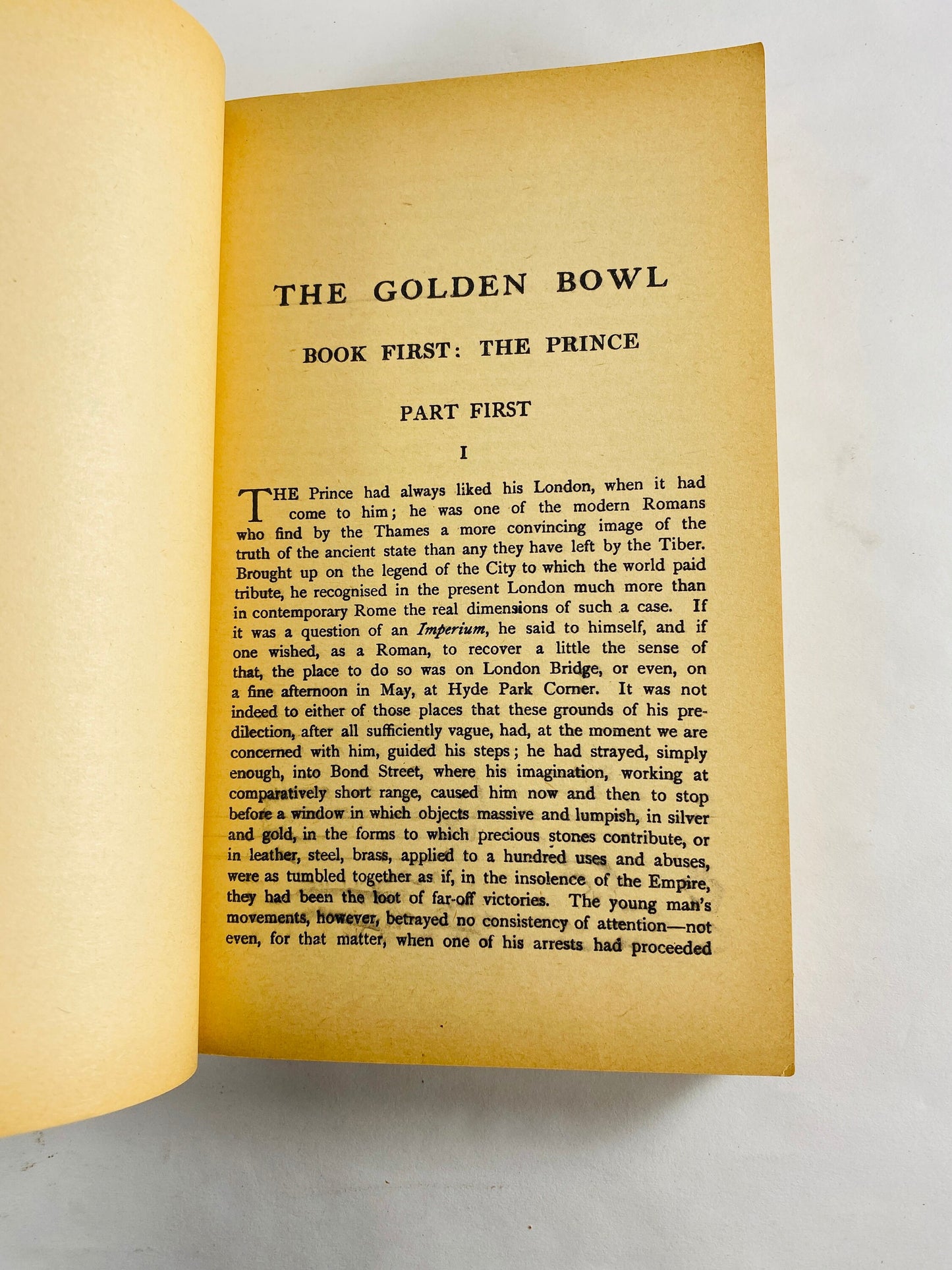 Golden Bowl by Henry James, vintage paperback book circa 1965 about a tale of illicit love, adultery and cheating relationships.