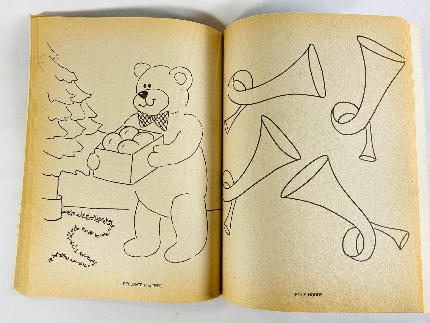 1980s NOS Christmas Super Fun Coloring Book Vintage activity book for children. UNUSED with blank pages circa 1987