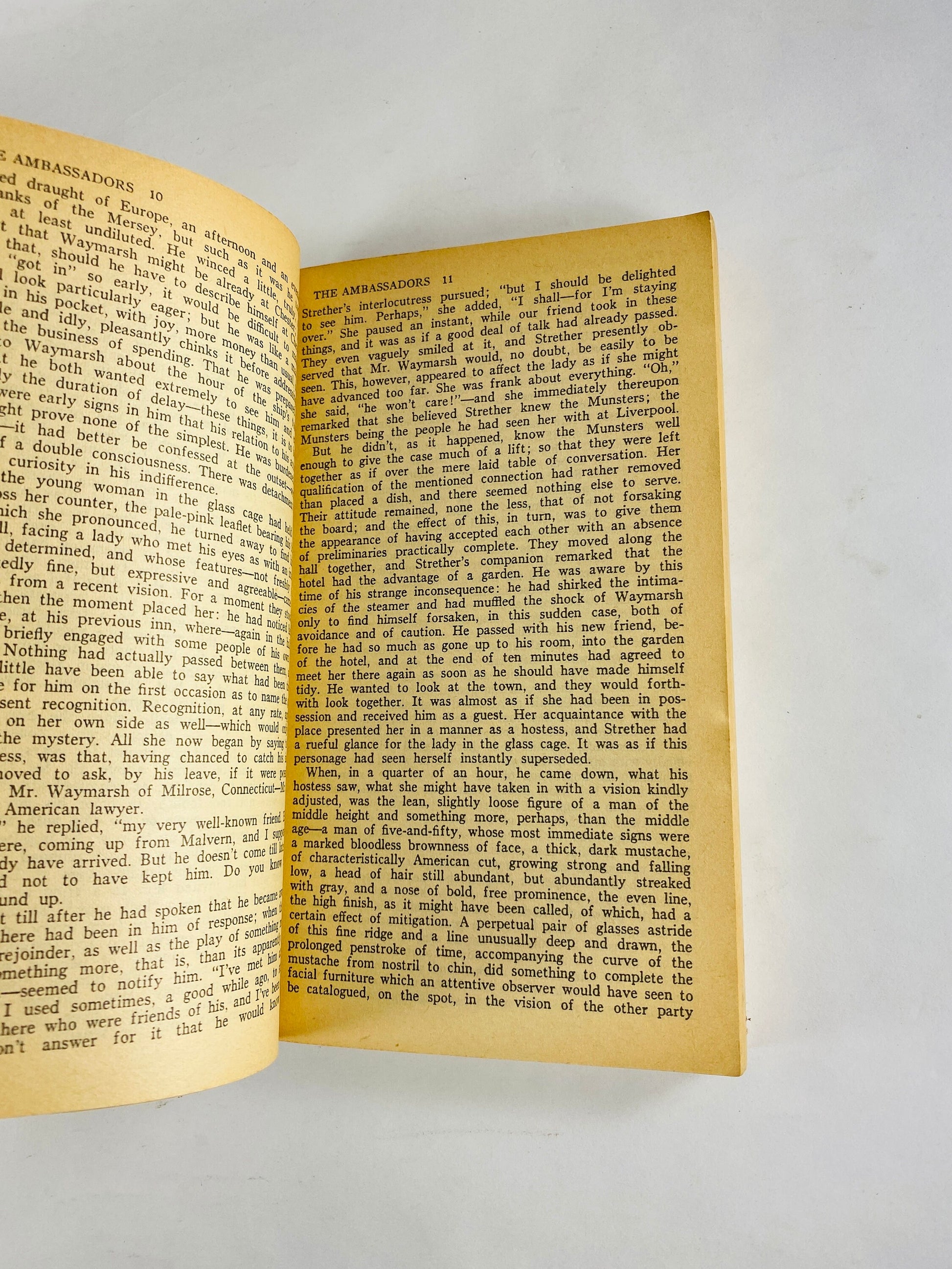 Final novel by Henry James, Ambassadors vintage paperback book circa 1965 about a man's late awakening to the importance of morality
