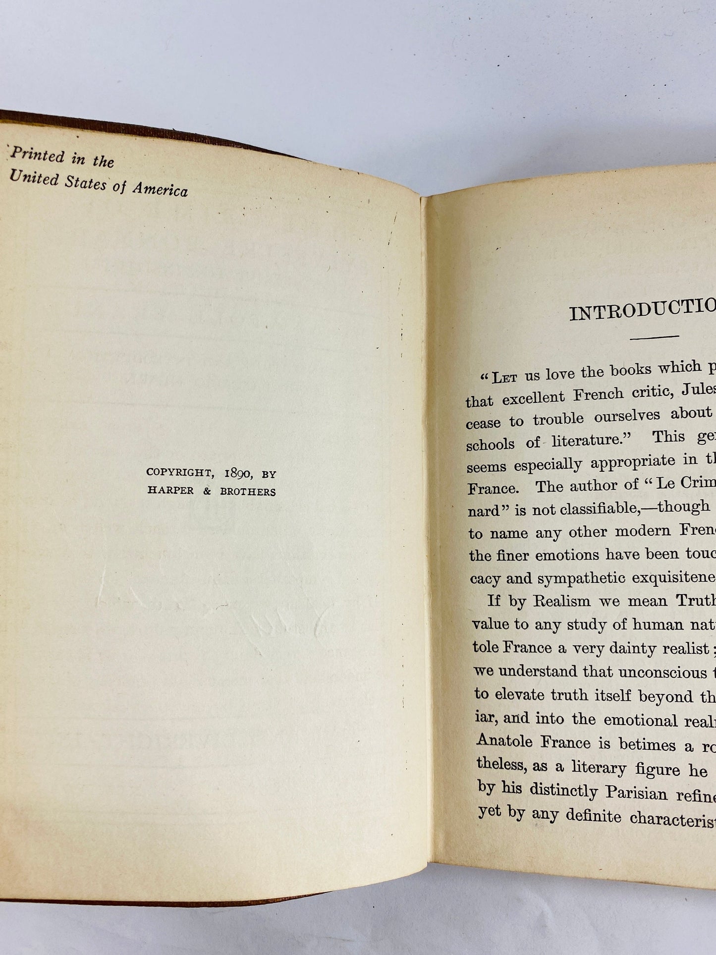 1920 Devoted to the study of books until a man's life is disrupted Crime of Sylvestre Bonnard Vintage Modern Library book Anatole France