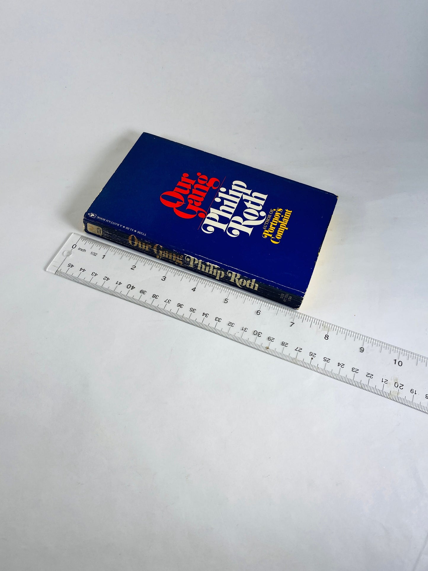 Our Gang by Philip Roth vintage political satire paper book 1972 a brilliantly indignant response to the phenomenon of Richard M. Nixon.