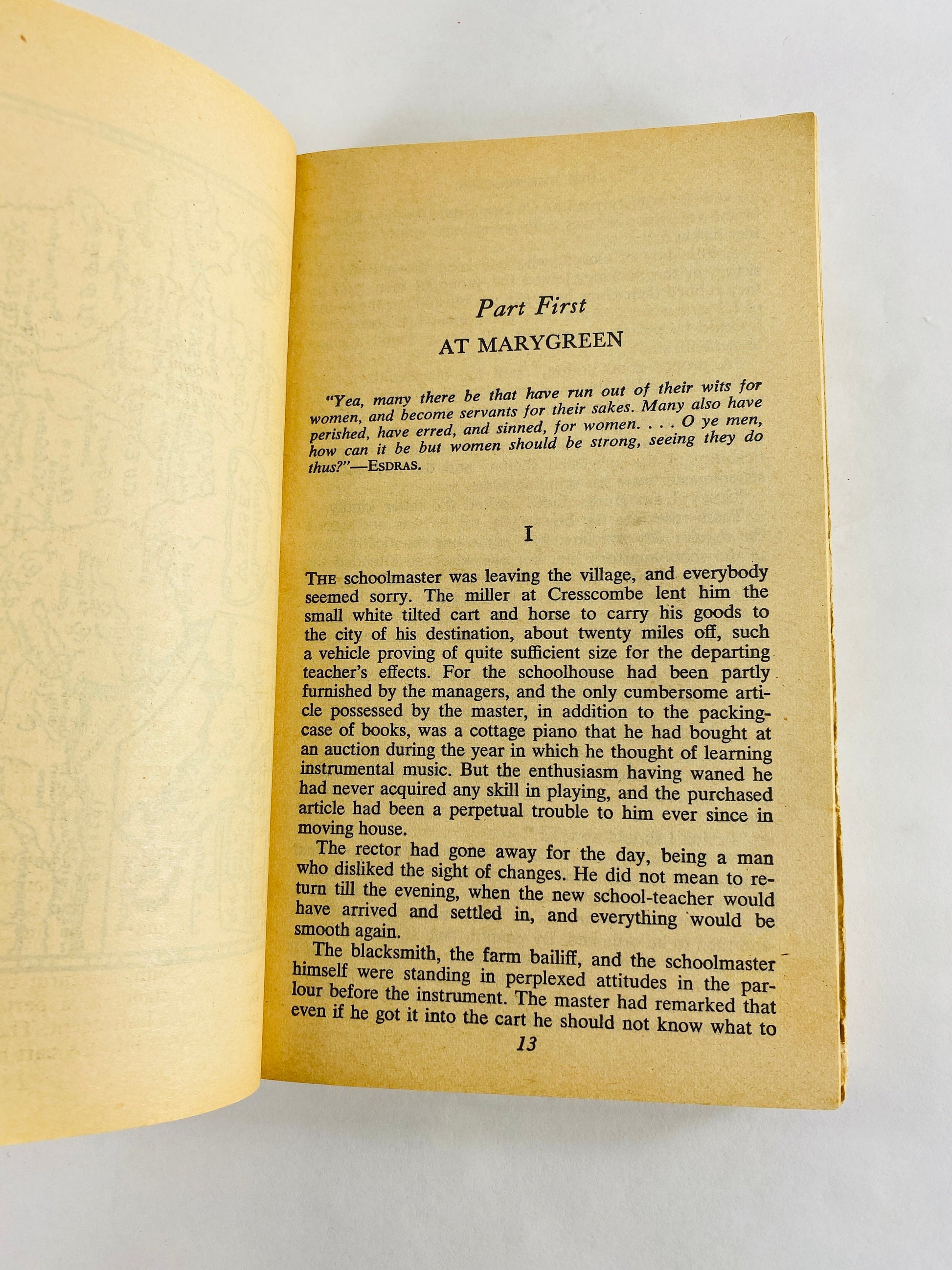 Jude the Obscure by Thomas Hardy Vintage paperback book about a man who falls in love with a sensitive, freethinking 'New Woman'.