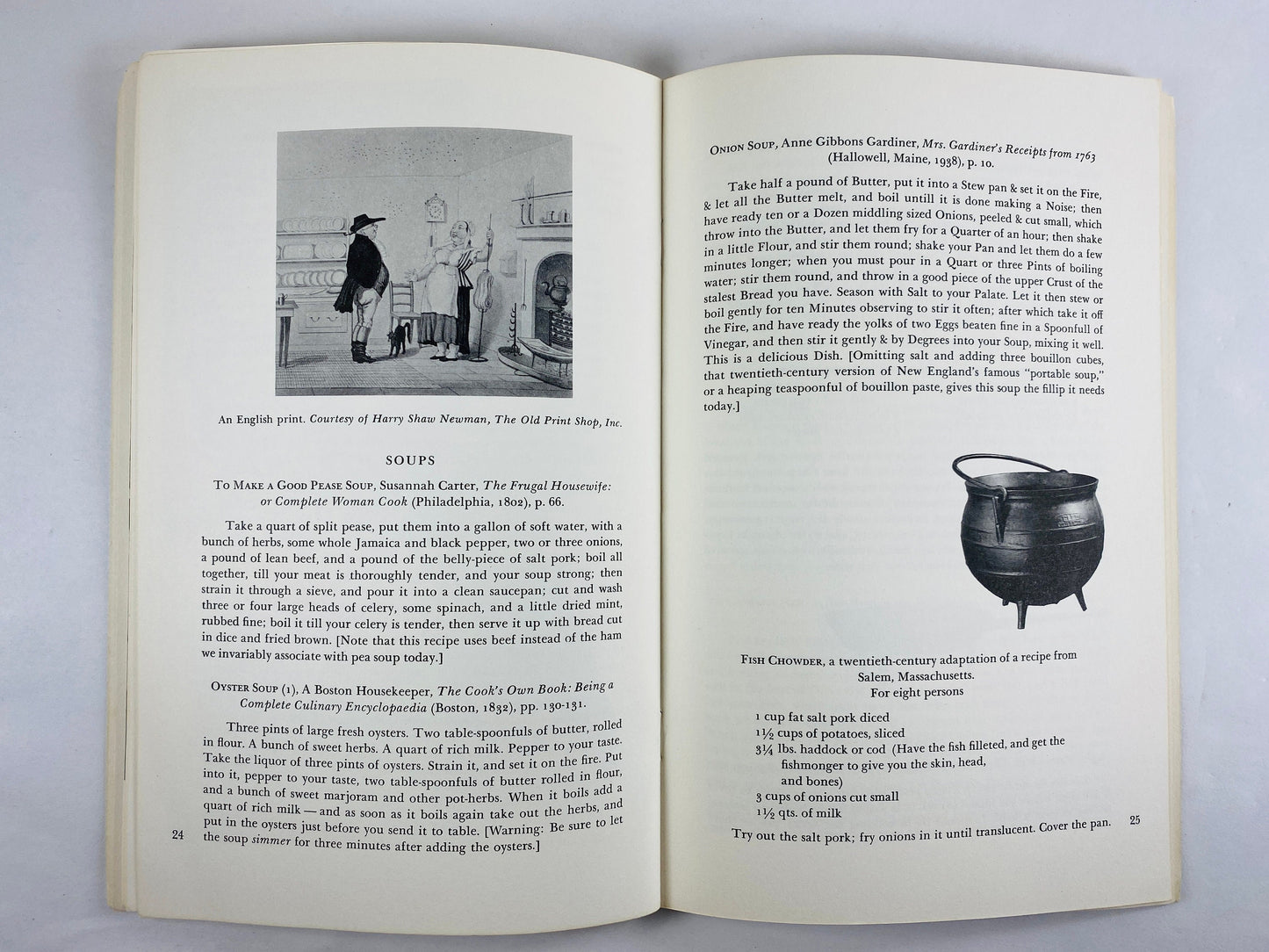 New England Recipes vintage cookbook booklet and food history by Jane Whitehill circa 1963 Soups breads muffins seafood pudding