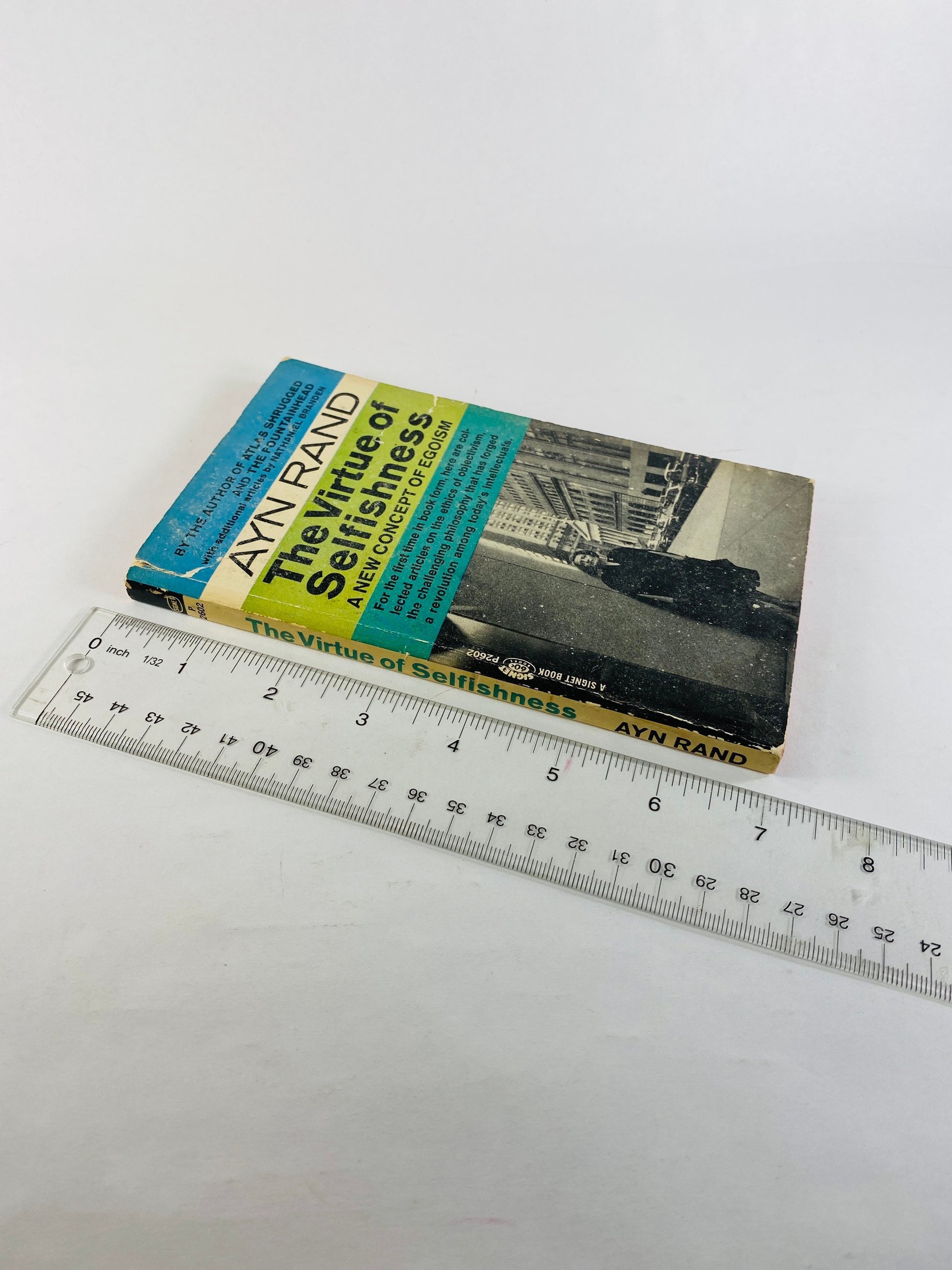Ayn Rand Virtue of Selfishness vintage paperback book circa 1964. Objectivism explanation by the author of Atlas Shrugged.