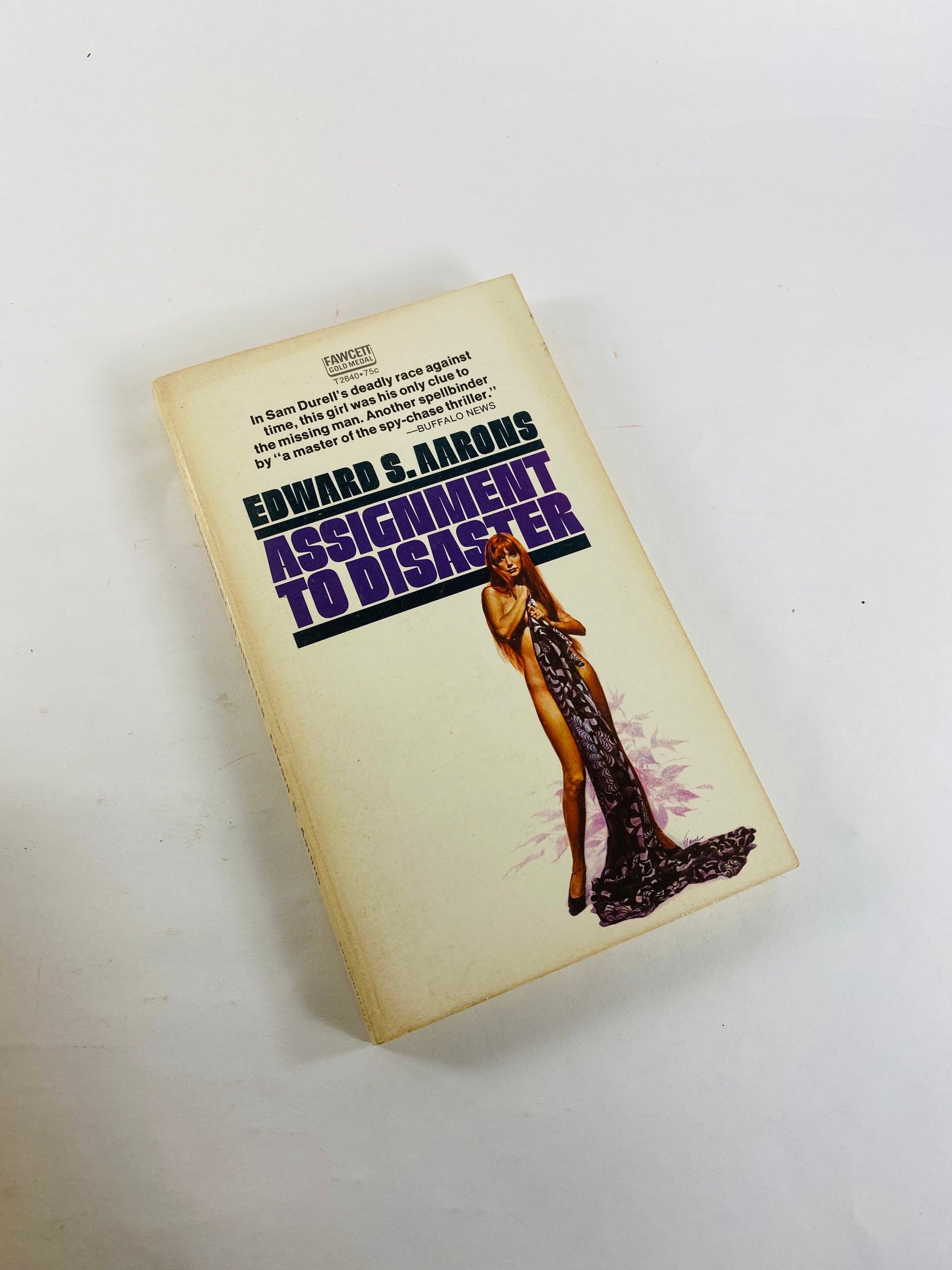 Vintage Edward S Aarons paperback book 1950s xxx erotica smut murder mystery crime fiction pulp State Department Treason Assignment Murders