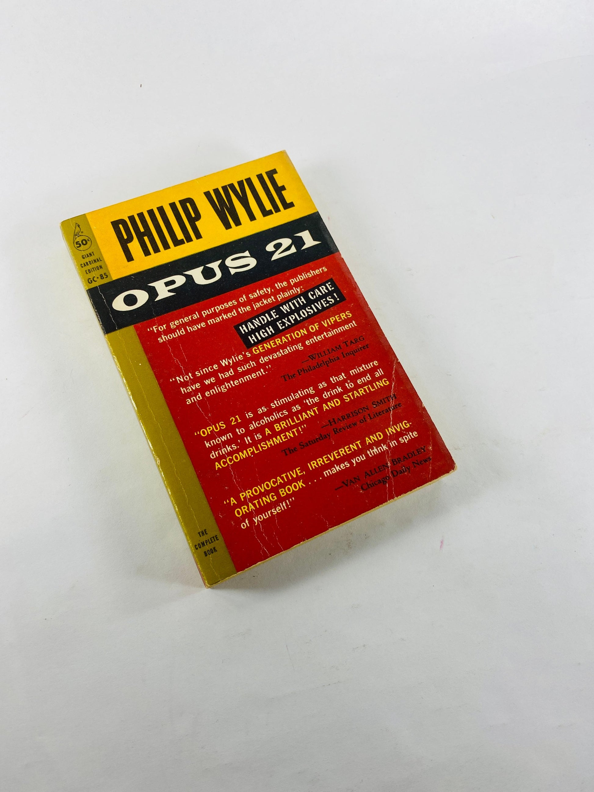 Philip Wylie FIRST & EARLY printing vintage paperback book lot circa 1950s and 60s Rittenhouse Square Corpses Opus 21