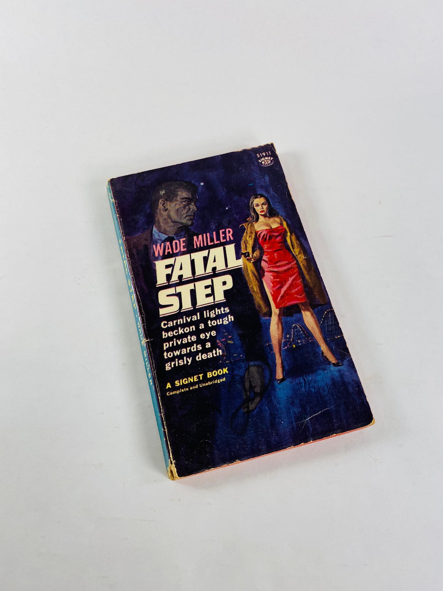 Vintage Wade Miller paperback book 1950s erotica smut murder mystery crime fiction pulp Fatal Step Uneasy Street Shoot to Kill Big Guy