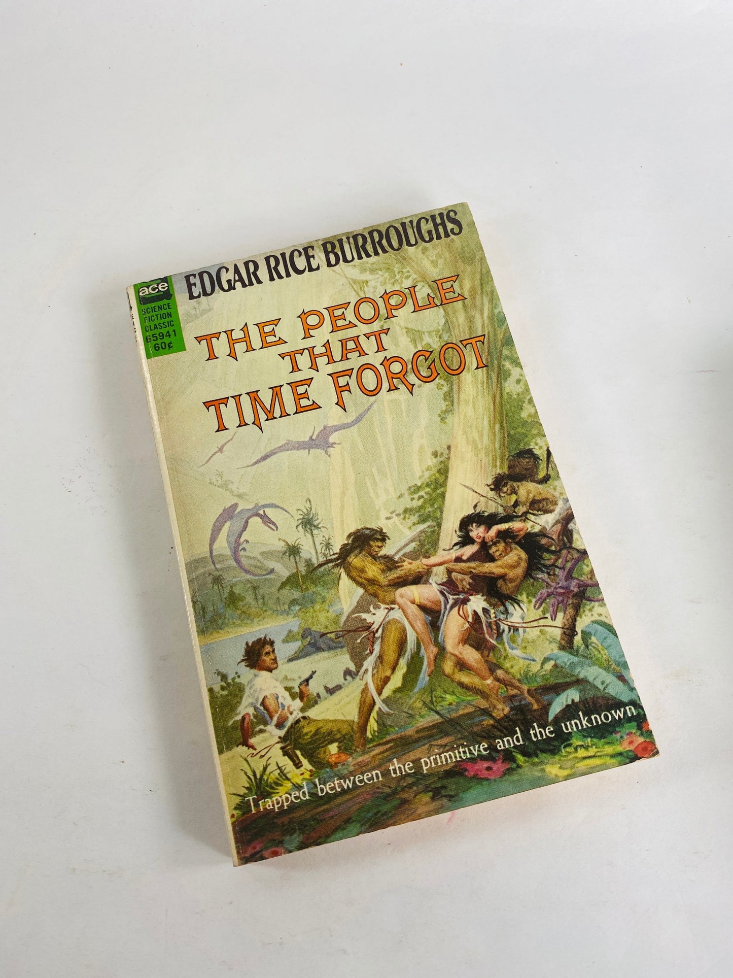 Edgar Rice Burroughs, author of Tarzan vintage paperback books People that Time Forgot Beyond Farthest Star Moon Men Land of Hidden Men