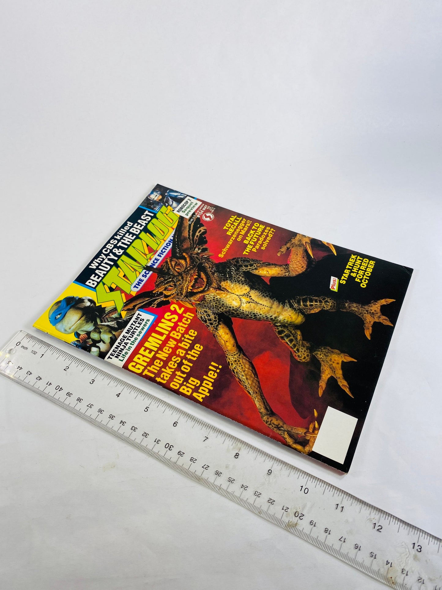 1990 Gremlins Teenage Mutant Ninja Turtles Total Recall vintage magazine Starlog scifi movie photos stories decor college bedroom posters