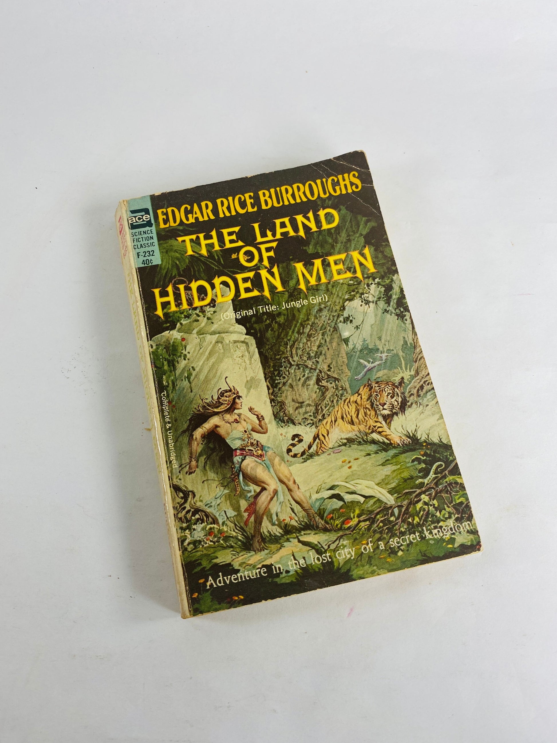 Edgar Rice Burroughs, author of Tarzan vintage paperback books People that Time Forgot Beyond Farthest Star Moon Men Land of Hidden Men