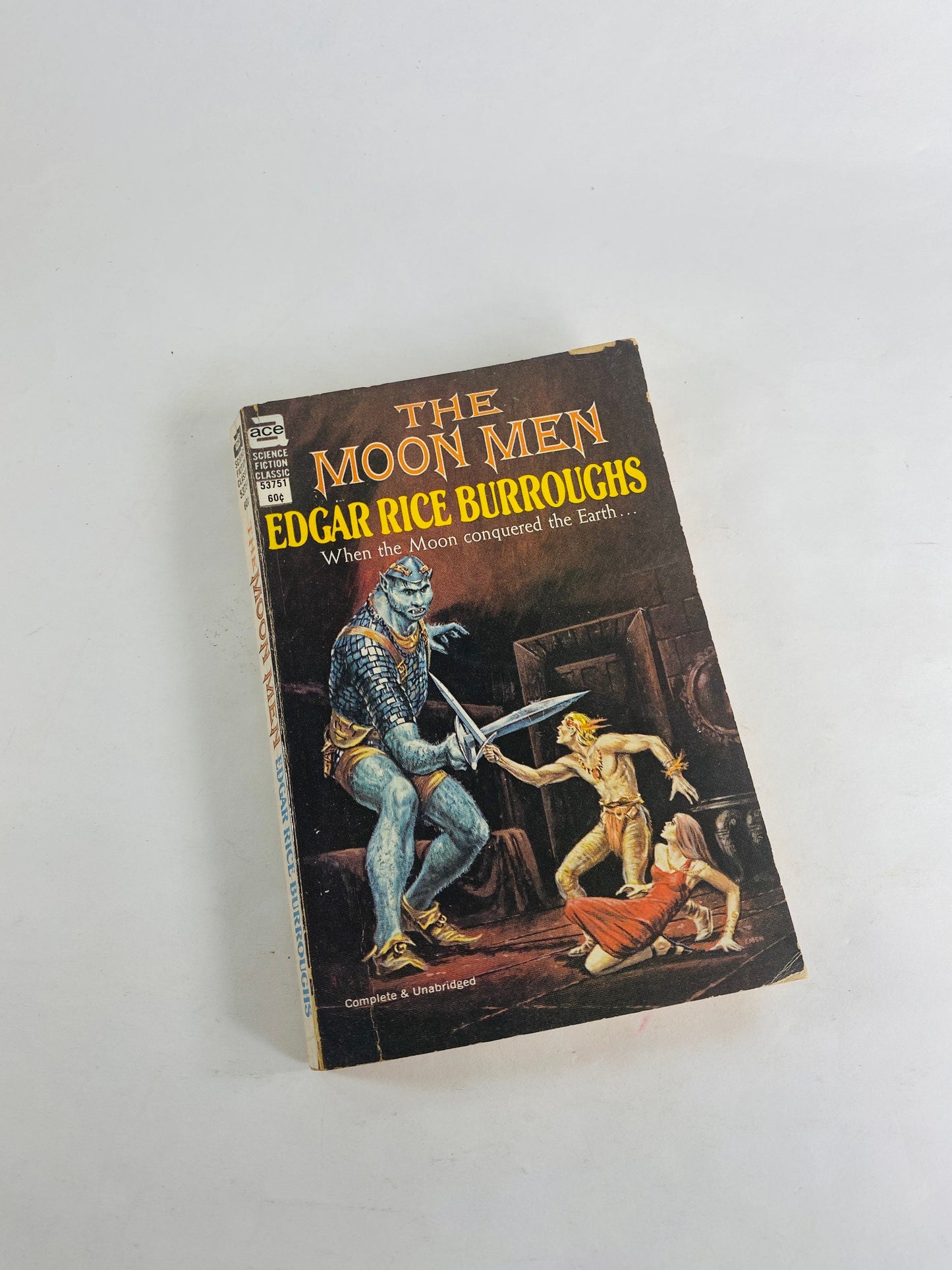 Edgar Rice Burroughs, author of Tarzan vintage paperback books People that Time Forgot Beyond Farthest Star Moon Men Land of Hidden Men