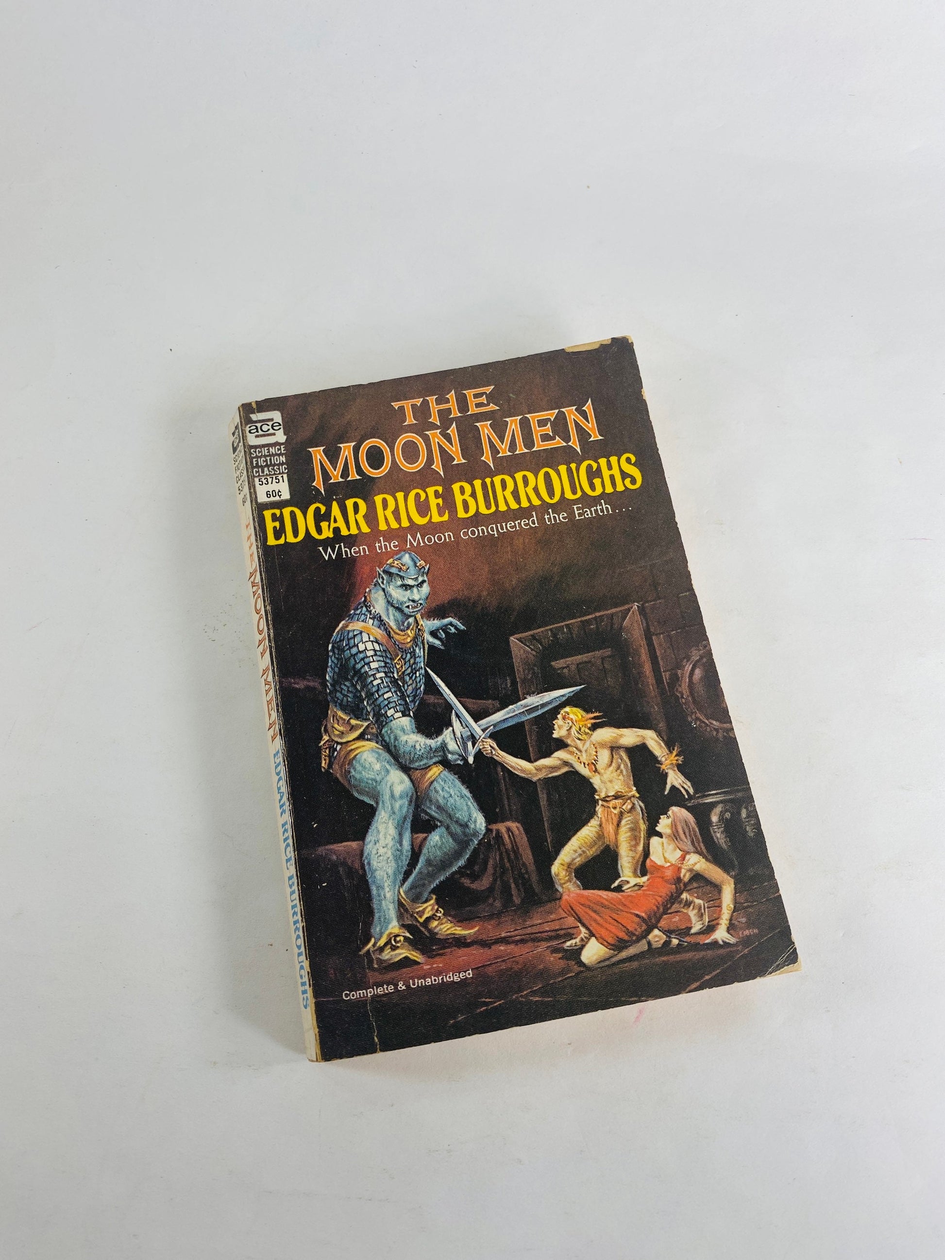 Edgar Rice Burroughs, author of Tarzan vintage paperback books People that Time Forgot Beyond Farthest Star Moon Men Land of Hidden Men