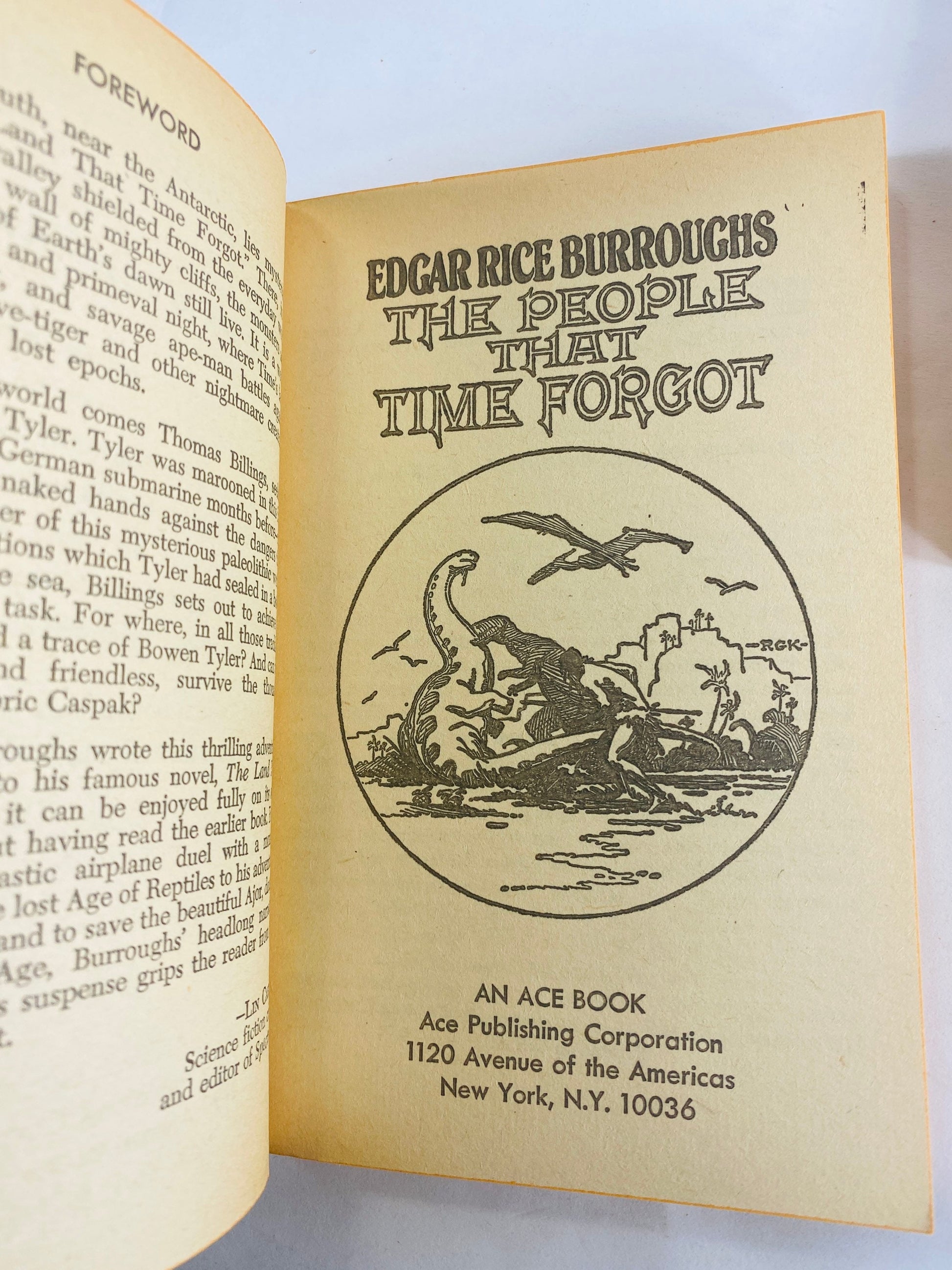 Edgar Rice Burroughs, author of Tarzan vintage paperback books People that Time Forgot Beyond Farthest Star Moon Men Land of Hidden Men
