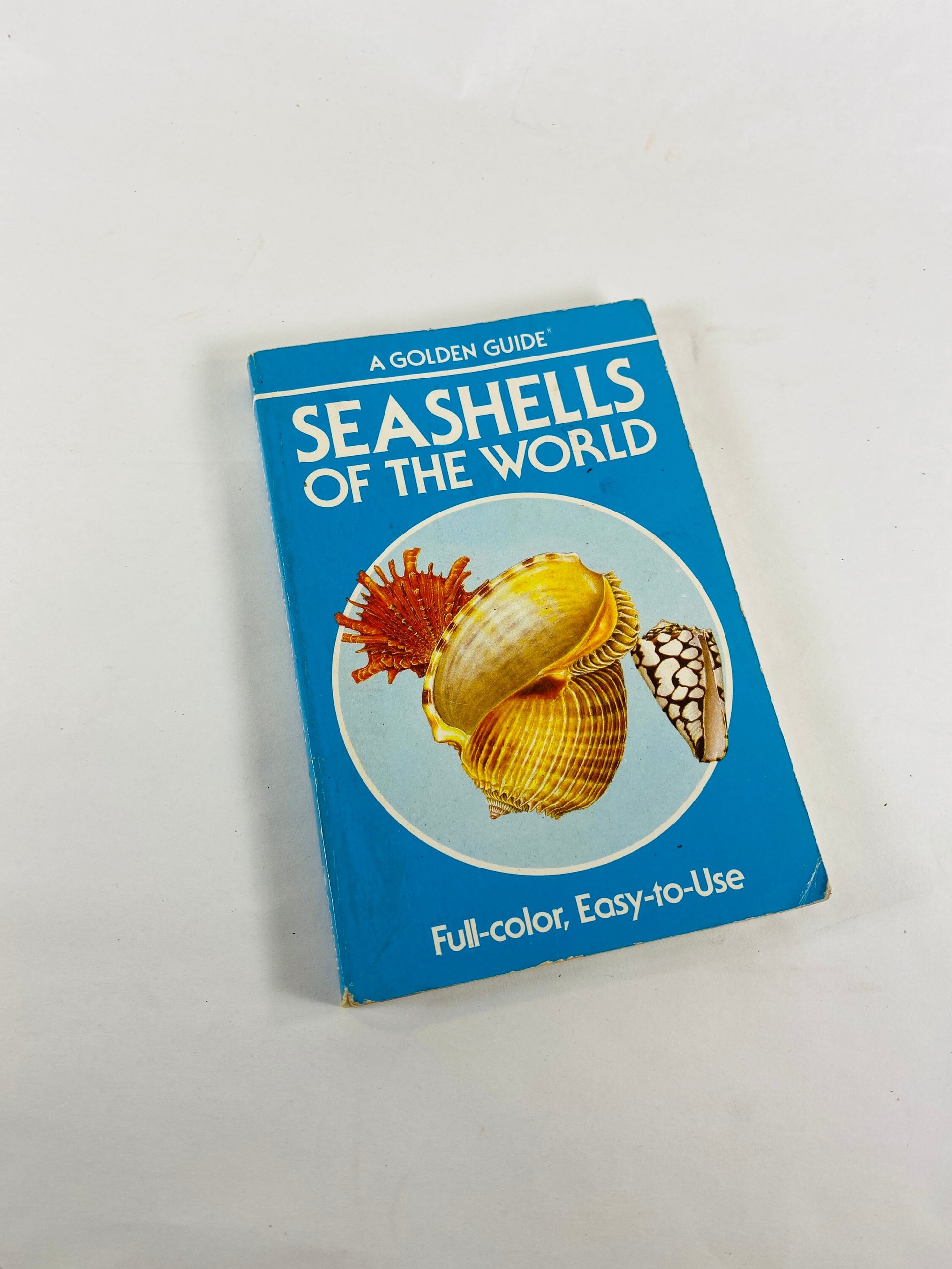 Golden Guide Book Fossils Seashells Fishes Vintage paperback books circa 1985 Whitman Golden