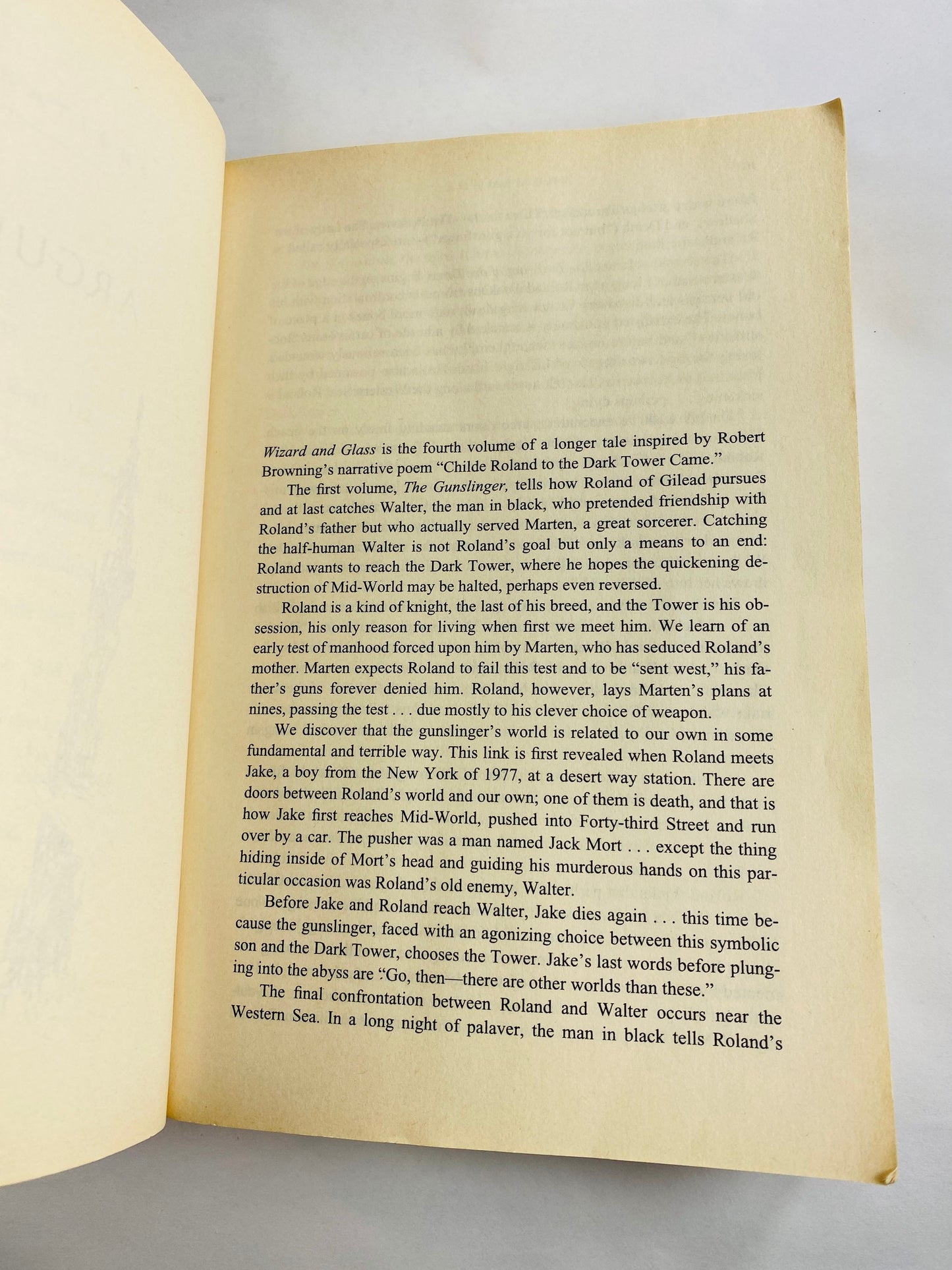 Dark Tower IV Wizard and Glass by Stephen King. Vintage FIRST Plume paperback book circa 1997 Book Lover Gift.