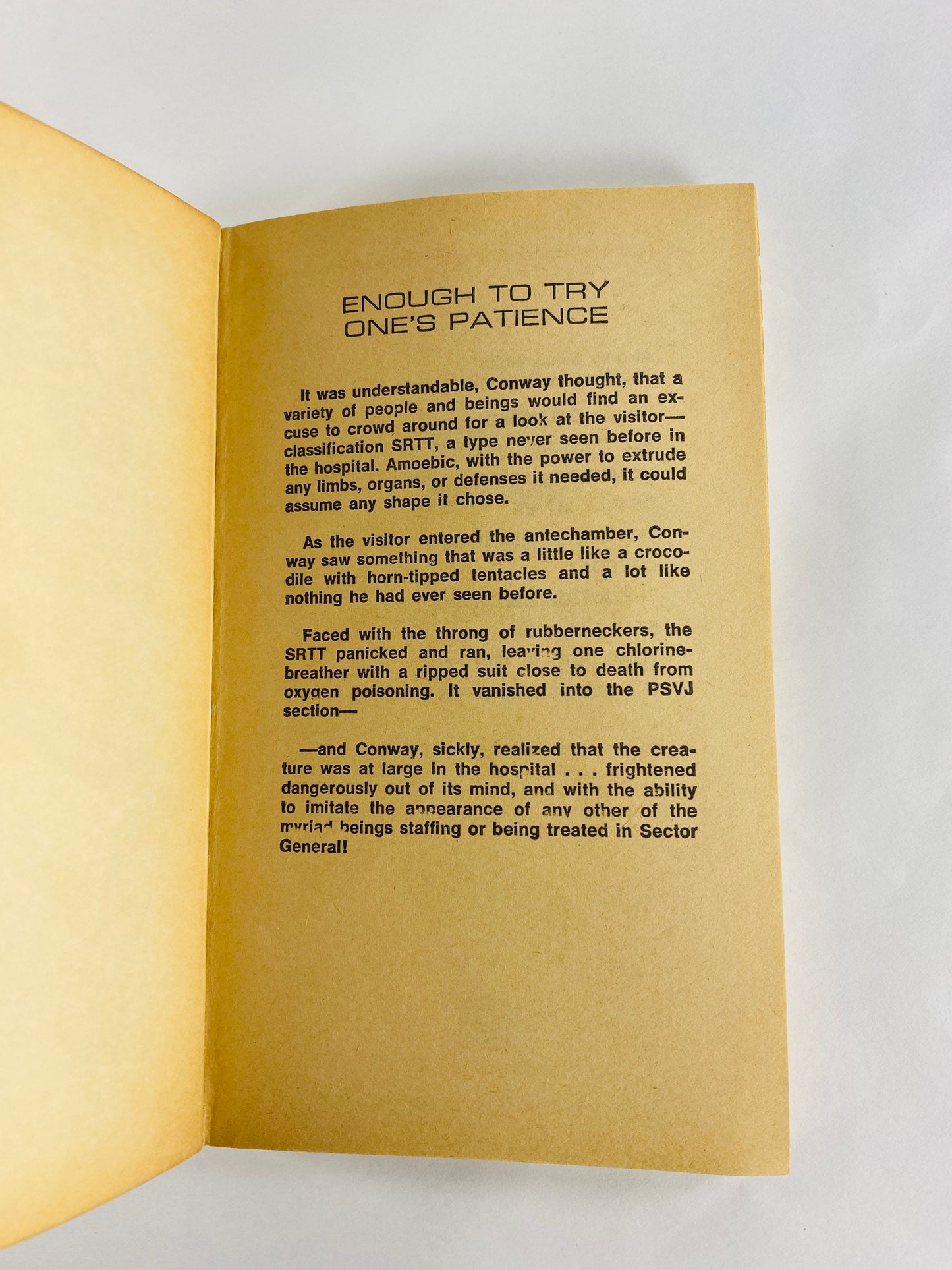 Hospital Station vintage paperback book by James White circa 1979 about medical treatment Galactic hospital Science fiction scifi dinosaurs